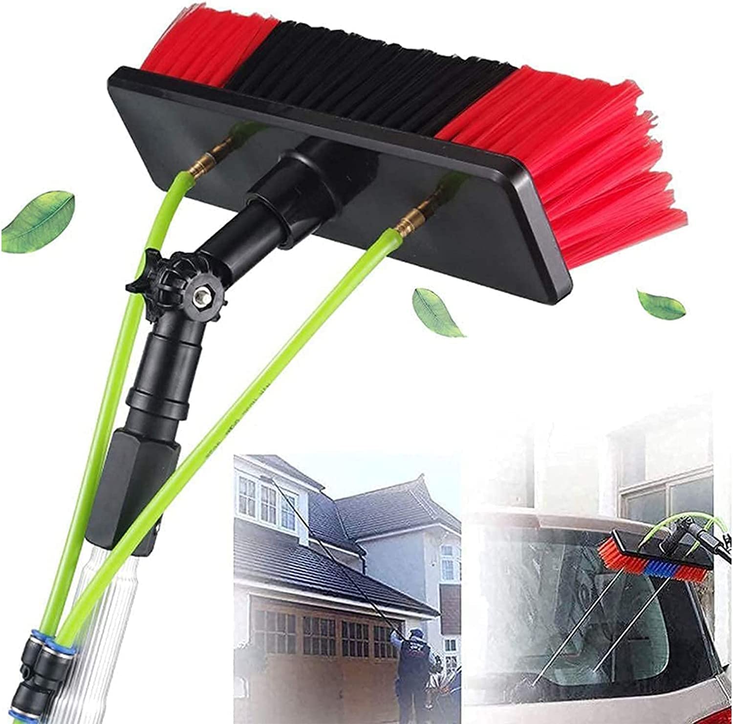 GYEQXKT Telescopic Window Cleaner, Solar Panel Cleaning Kit, 6M Extendable Brush for Windows, High Reach Glass Cleaning Tool, Efficient Solar Panel Maintenance