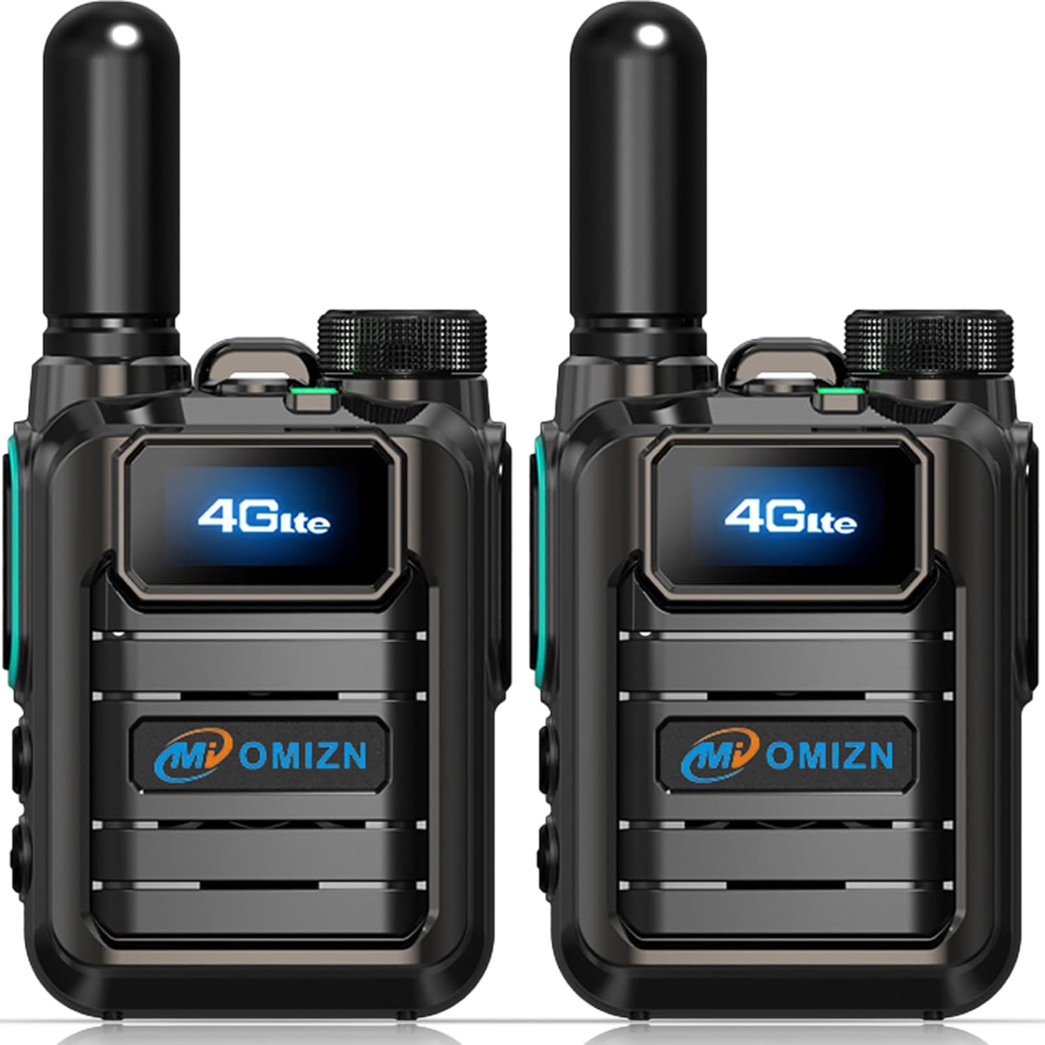 4G Walkie Talkies Unlimited Range IP65, AES256-Encrypted, USB-C Charging, Nationwide Coverage Handheld PoC Two-Way Radios for Dispatch Team Management Travel Camping 2 Kits