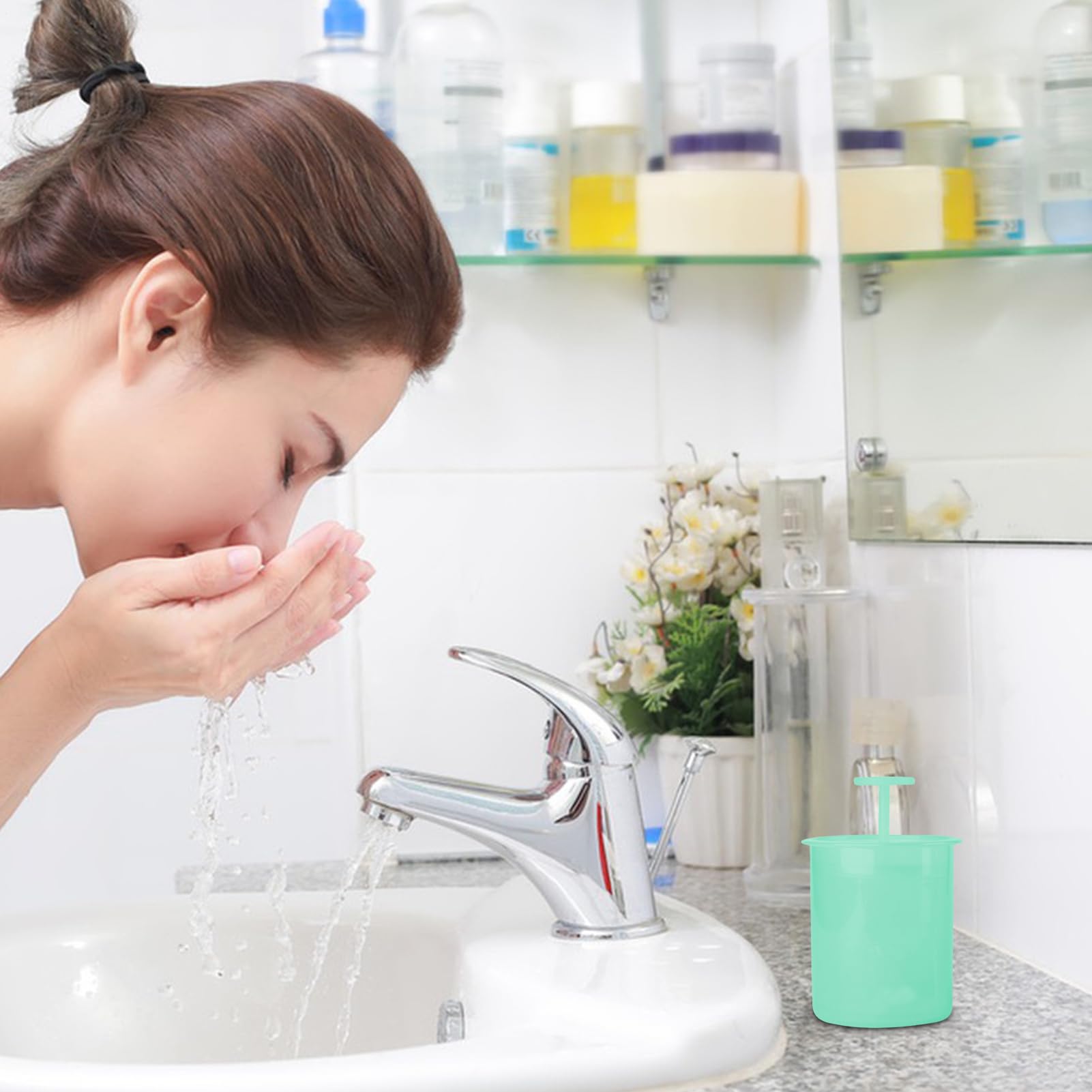 Shampoo Foam Maker, bottiglia di schiuma, schiuma per la casa, strumento per lavare le mani e il viso, lavaggio profondo del pollame e rimuovere le impurità
