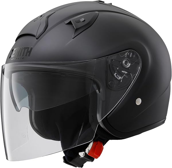 ヤマハ発動機(Yamaha) ZENITH YJ-S Lサイズ 頭囲58cm~59cm セミフラットブラック 90791-2388L バイクヘルメット オープンジェット ZENITH YJ-14 JIS規格 サンバイザー ラチェット式バックル 軽量 コンパクト ジャパンフィット ポリカーボネート UVカット 通勤 通学 街乗り 原付 スクーター メットイン 洗える内装 - 1