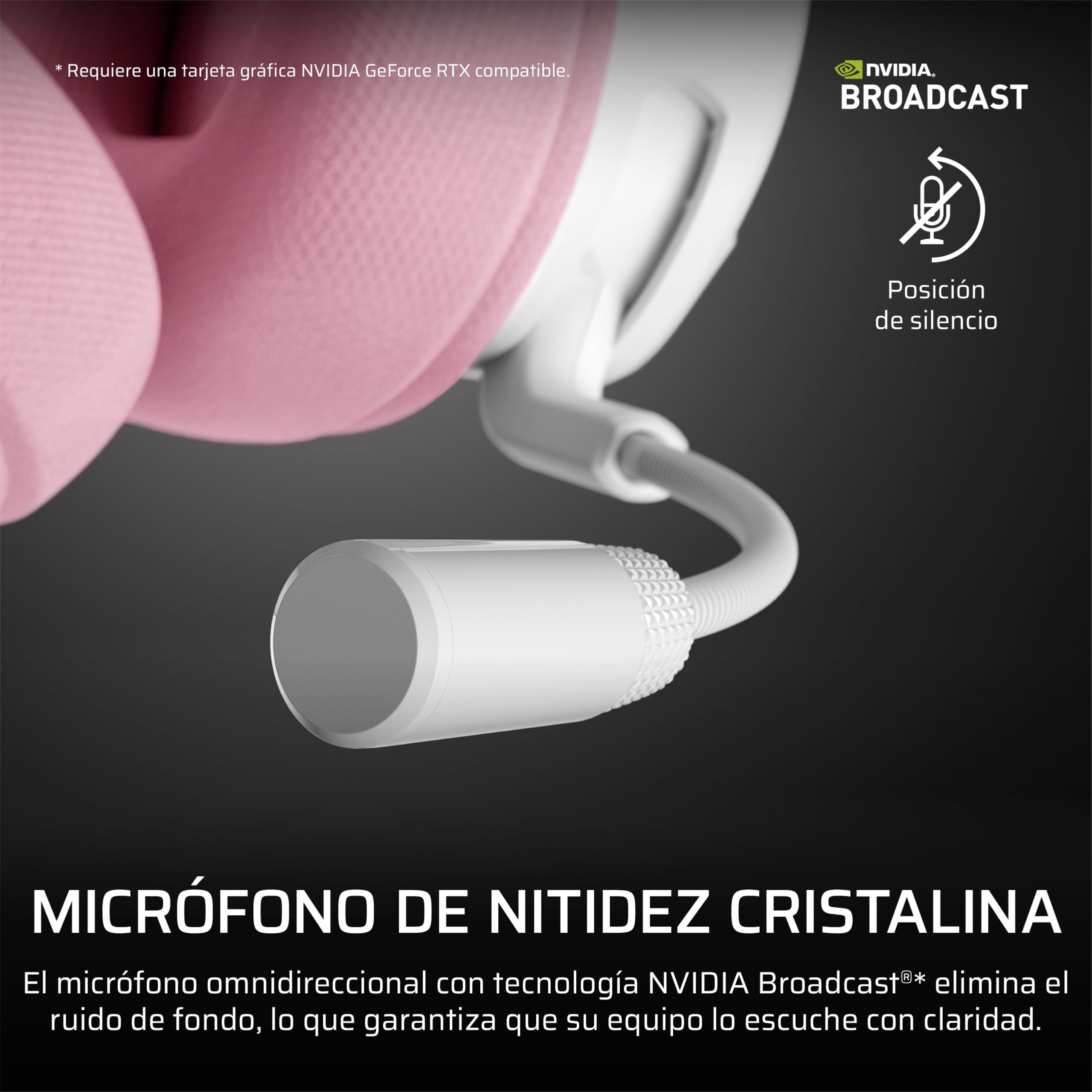 Corsair Void v2 Wireless Auriculares para Juegos con Bluetooth para PC, PS5, PS4, Switch y Móvil – Dolby Atmos, Plataforma Dual Inalámbrica, Batería de Gran Autonomía, Carga Rápida – Rosa — view 8