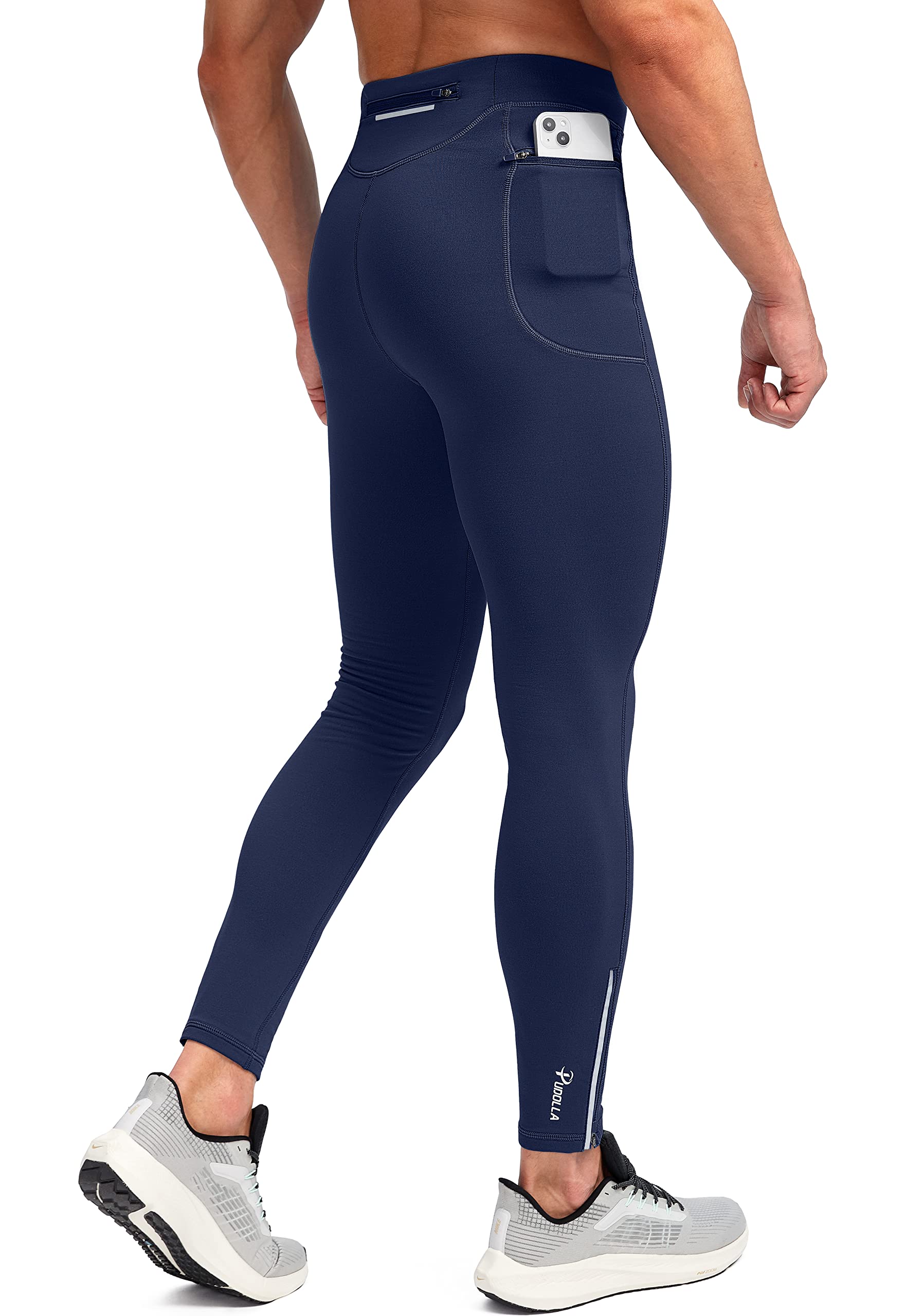 Running Tights Blue Mens Leggings Gym Compression Tights Guys