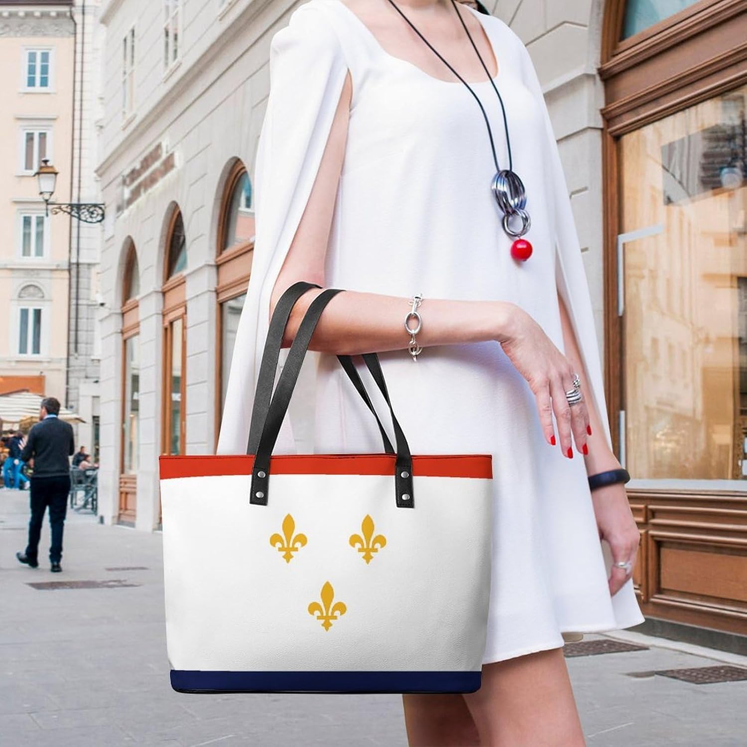 Flag of New Orleans Louisiana Women's Satchel Handbags Tote Shoulder Bag Purses for Travel Shopping Work
