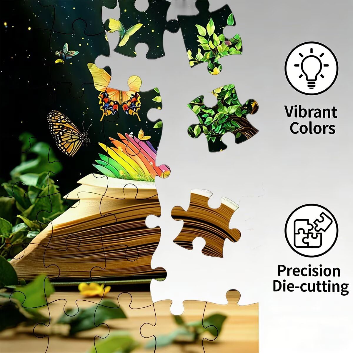 Puzzle 1500 elementów drzewa, puzzle motyl dla dorosłych, klasyczne puzzle gry edukacyjne do aktywności rodzinnej, najwyższej jakości drewniane puzzle z pudełkiem na prezent dla mężczyzny, prezent dla
