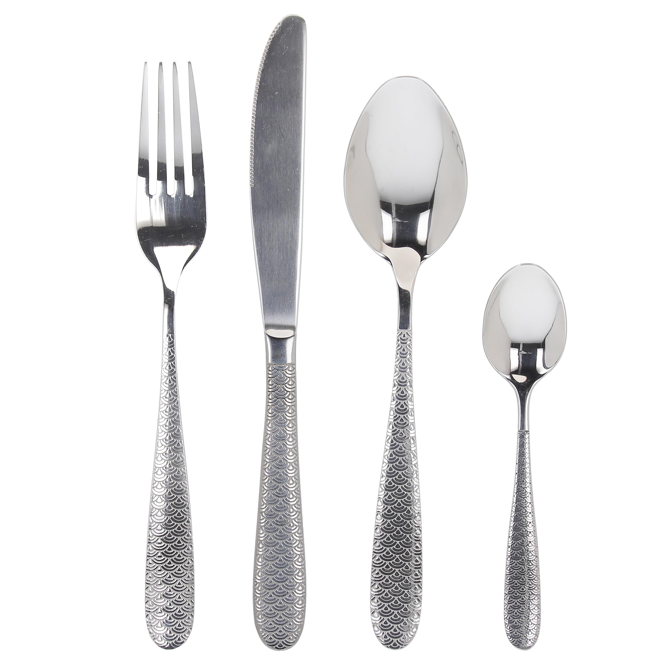 Tognana Oriental,Servicio 24 cubiertos, acero 18/0, plata