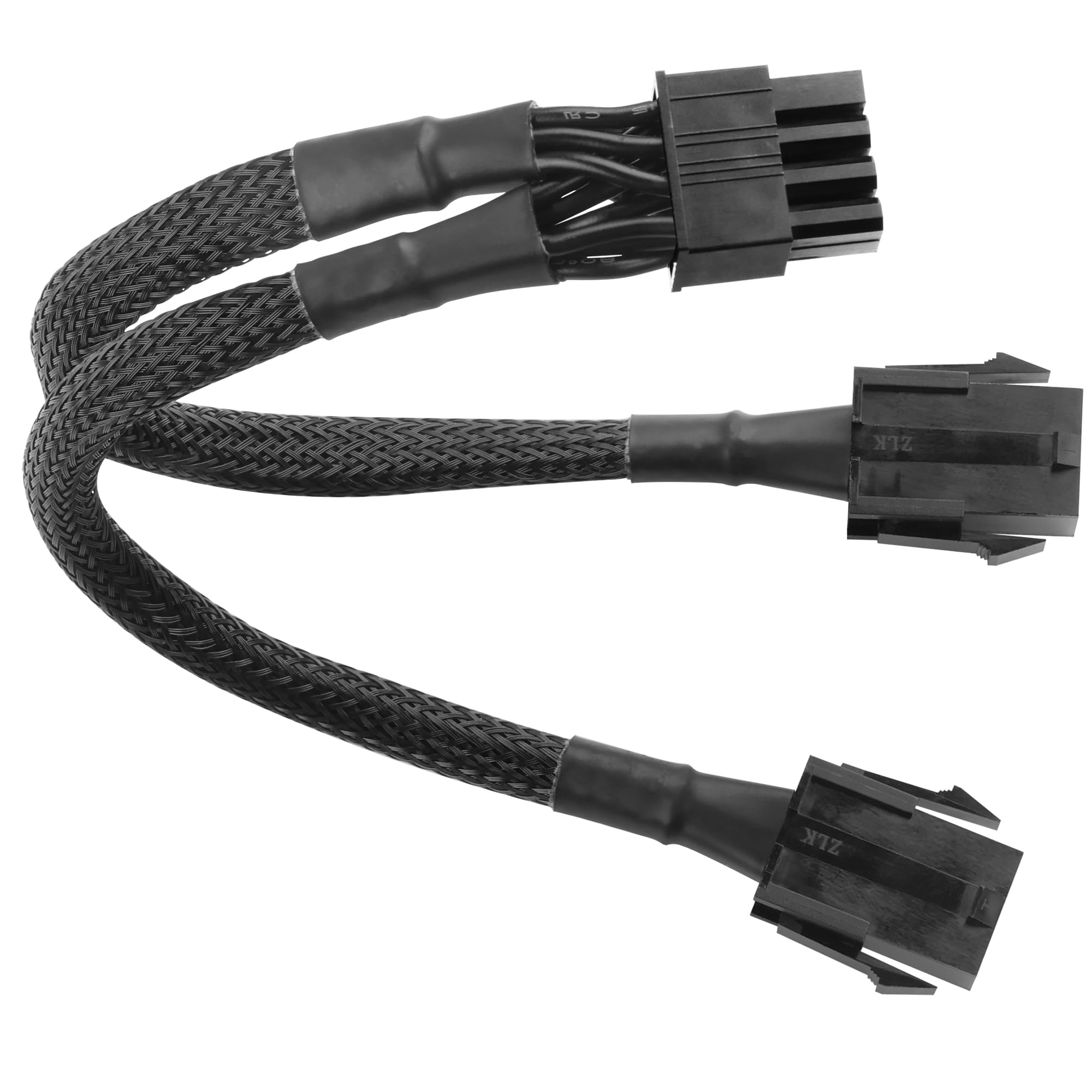 Doppio cavo di commutazione dell'alimentazione della GPU da 6 pin femmina a 8 pin maschio per la conversione dell'alimentazione della scheda grafica nei PC desktop - 22,5 cm/8,8 pollici