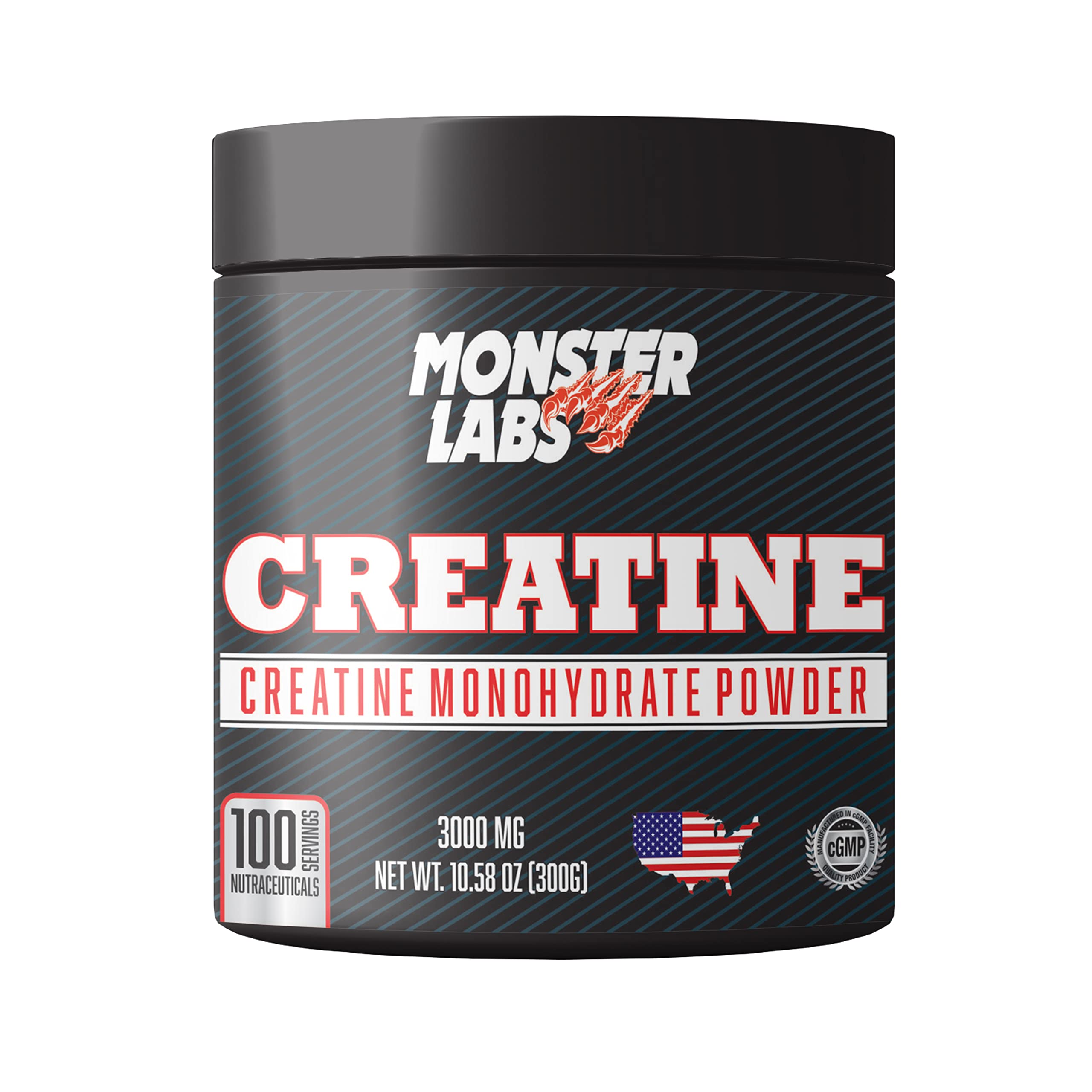 Monster Labs Monohydrate Creatine | Unflavored | 300g, 100 Servings - Enhance Strength and Muscle Performance (B0BW49J3Y9) Amazon Price History, Amazon Price Tracker