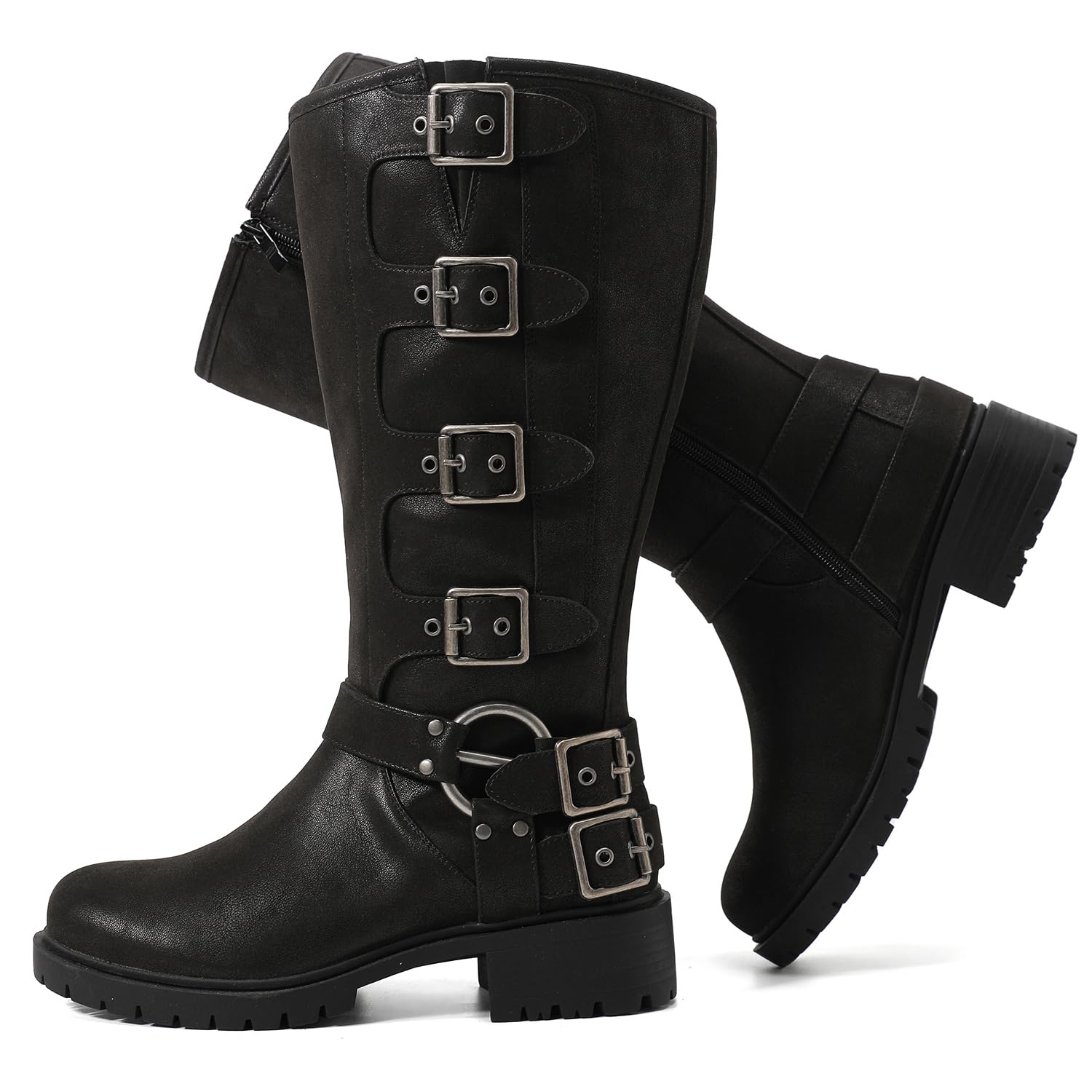 Luoikawomens Extra Wide Calf Boots Wide Width Plus Size Knee