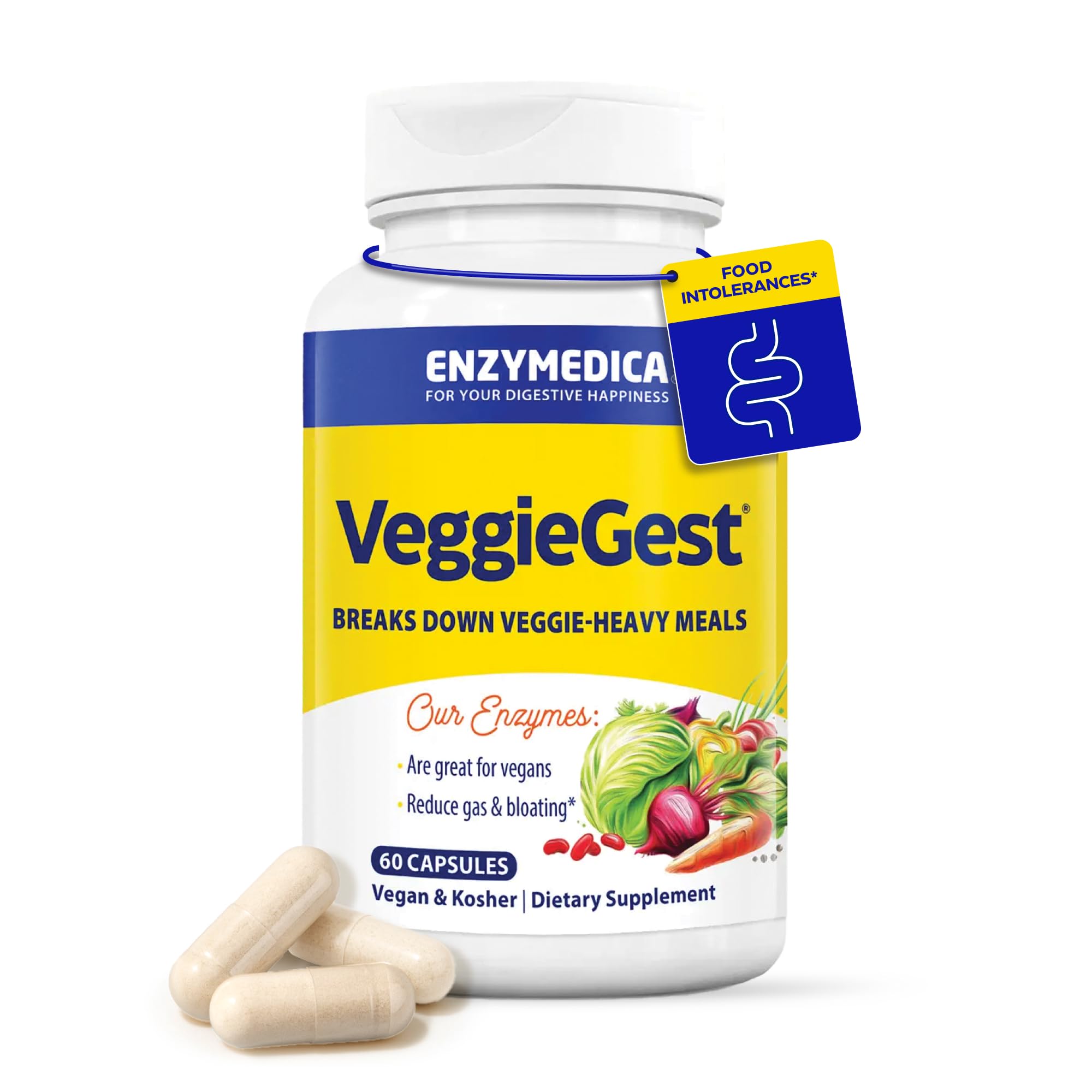 VeggieGest (Formerly Gastro), 60 Capsules