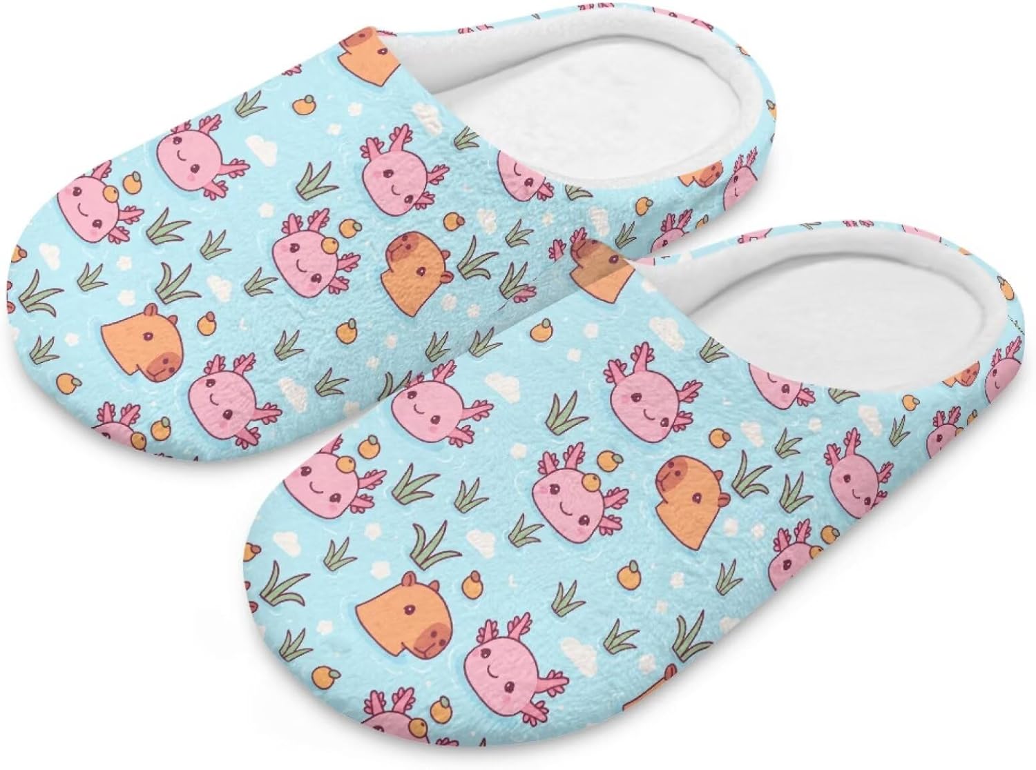 Spa Slippers for Guest Washable Closed Toe House Slippers Bedroom Shoes Womens Indoor Shoes for Home
