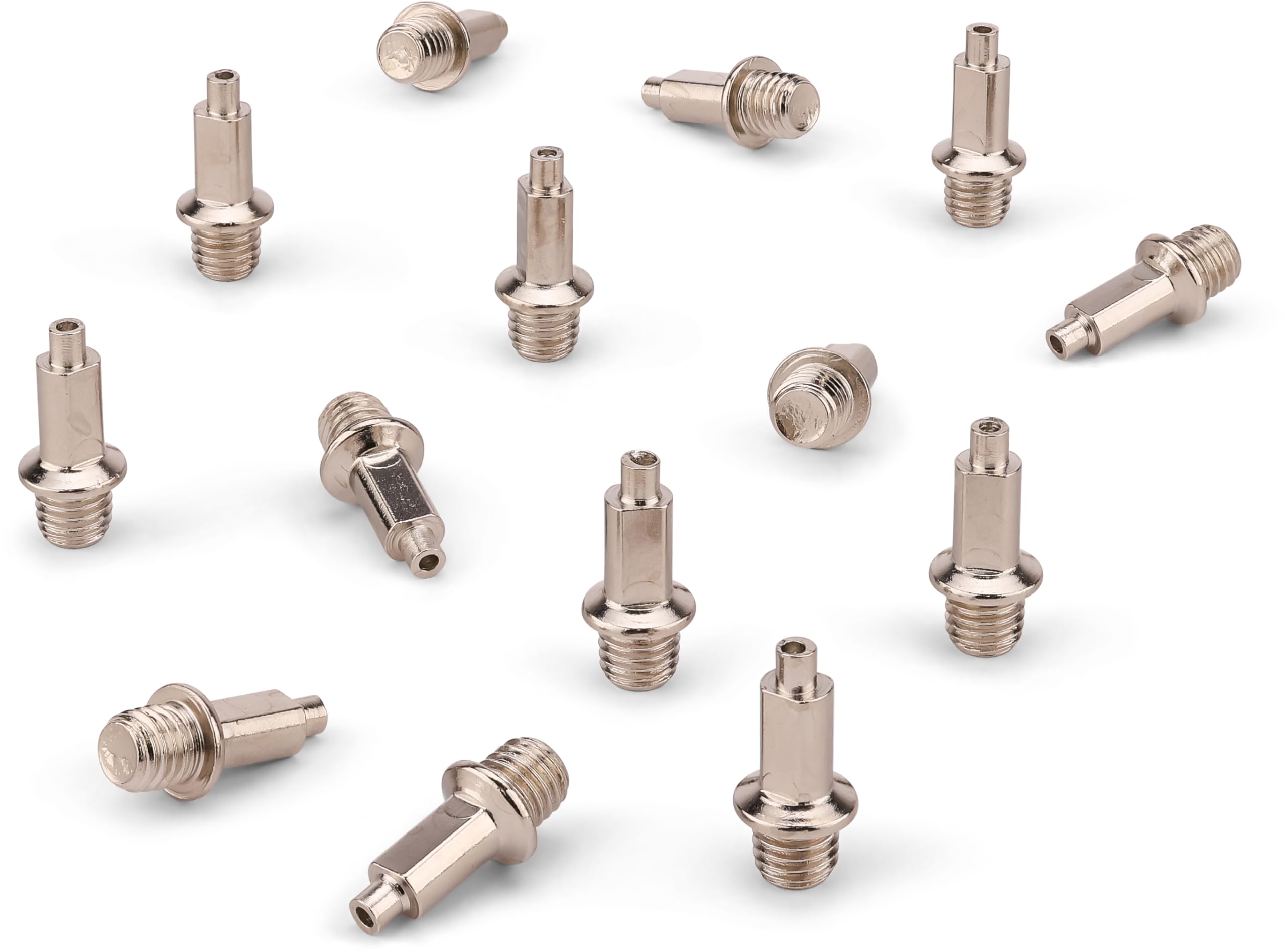 HAEST Pointes Acier 9 mm Forme Tower Argentées 2,0 g pour Saut en Hauteur Lot de 14 Compétition