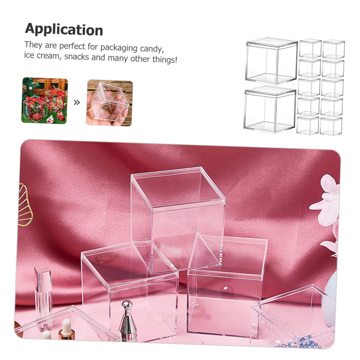 XINGSUI 9 Pezzi 10 x 7 x 3.5 cm Scatole Portaoggetti con Coperchio,Contenitori in Plastica