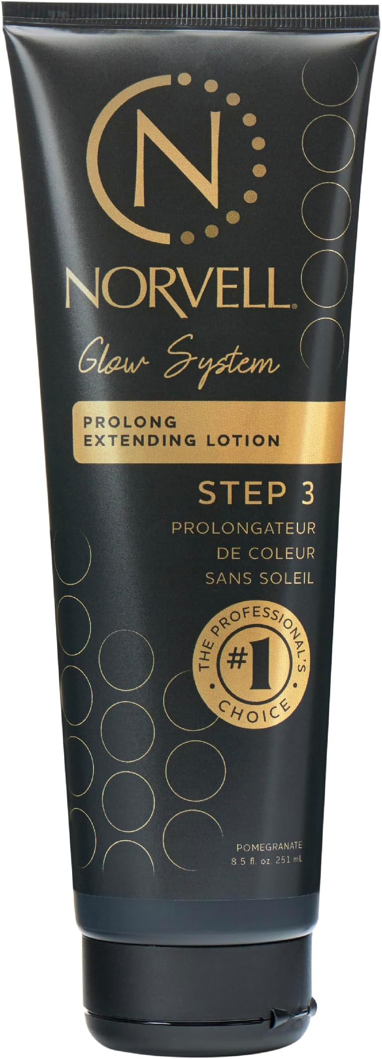 Norvell Prolong Self Tanner Color Extender Moisturizing Lotion 8.5 fl oz – Hydrating Sunless Tanning Enhancer for Longer Lasting Color, Even Fade, Smooth & Natural-Looking Fake Tan