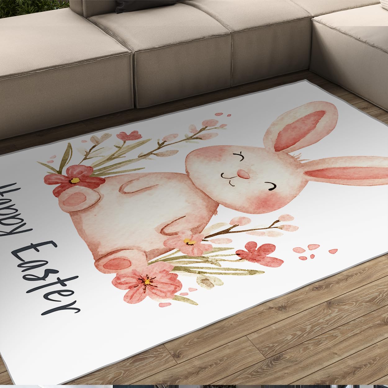 Tapis lapin 160x200cm antidérapant résout les sols froids glissants