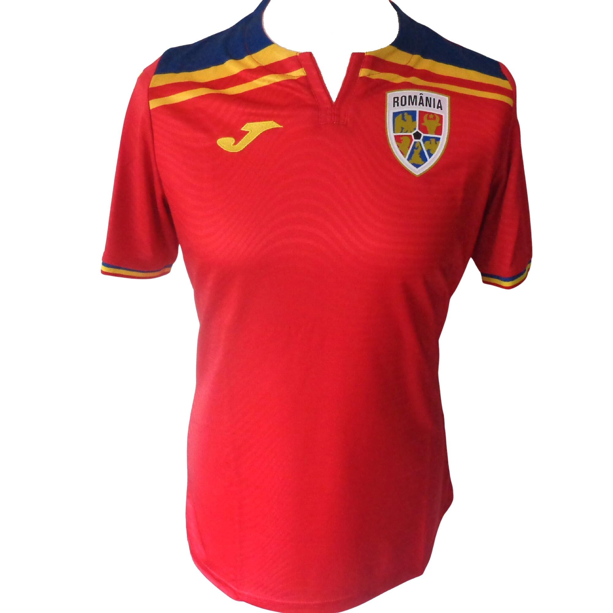Joma Men's Red Romania Away Football Shirt Jersey 2025-2026 (Uk, Alpha, L, Regular, Regular)