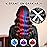 Byhoo Blue Red Purple Temporary Hair Color for Dark Hair Dye, Cream Formula, Washable Hair Dye for Kids Girls Birthday Party Halloween Cosplay Hair Gift