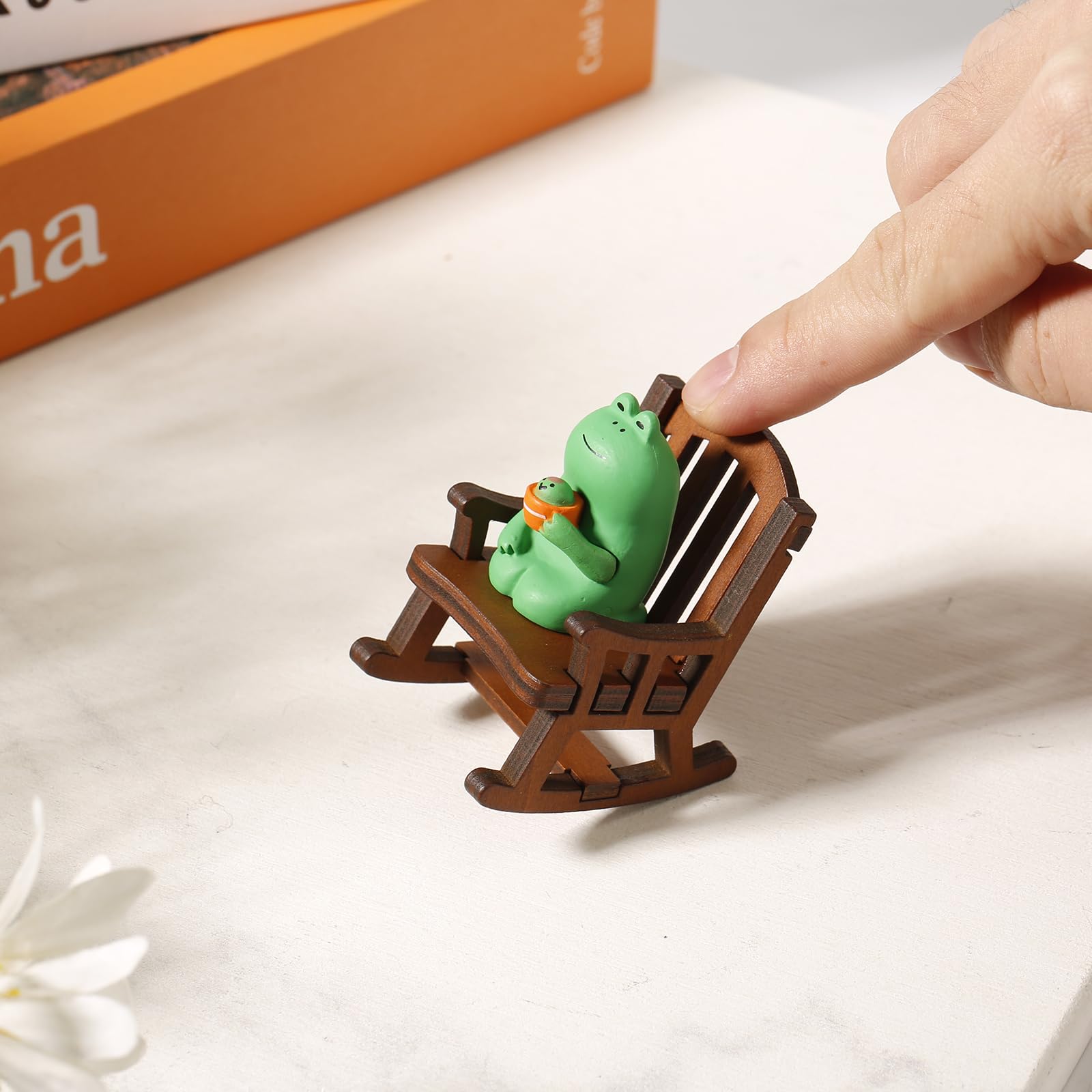 lasuroa 6pcs Miniature Frog Figurines - Image 4