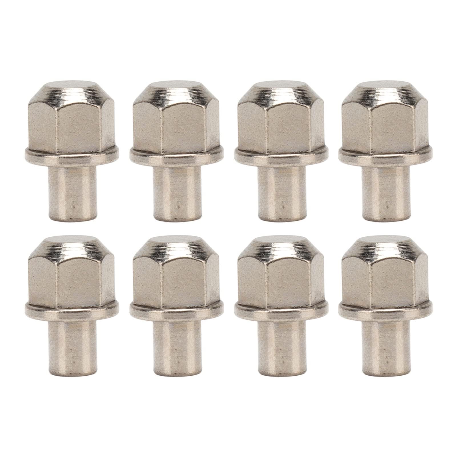 HERCHR 8Pcs RC 8mm / 0.31in Hex Wheel Hub Nut, Universal 12mm / 0.47in Drive Adaptor Extension Column Stainless Steel Wheel Hub Hex Drive Adaptor 14mm / 0.55in Length for 1/10 RC Car Crawler