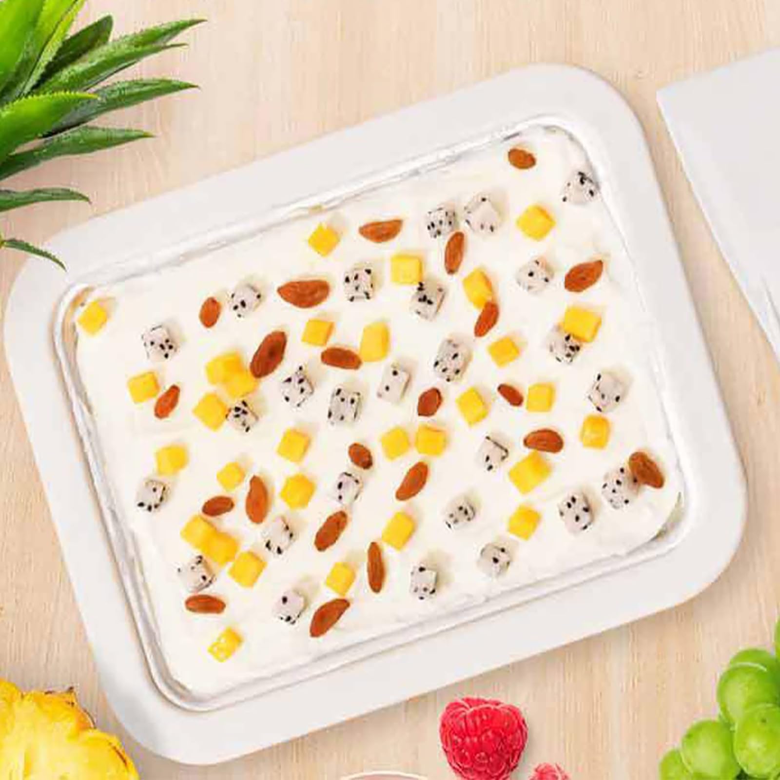 Joghurtbereiter & Instant-Eismaschine, Hausgemachter Frozen Joghurt Maker in 30 Minuten, für Familienaktivitäten und DIY-Eiscreme-Leckereien