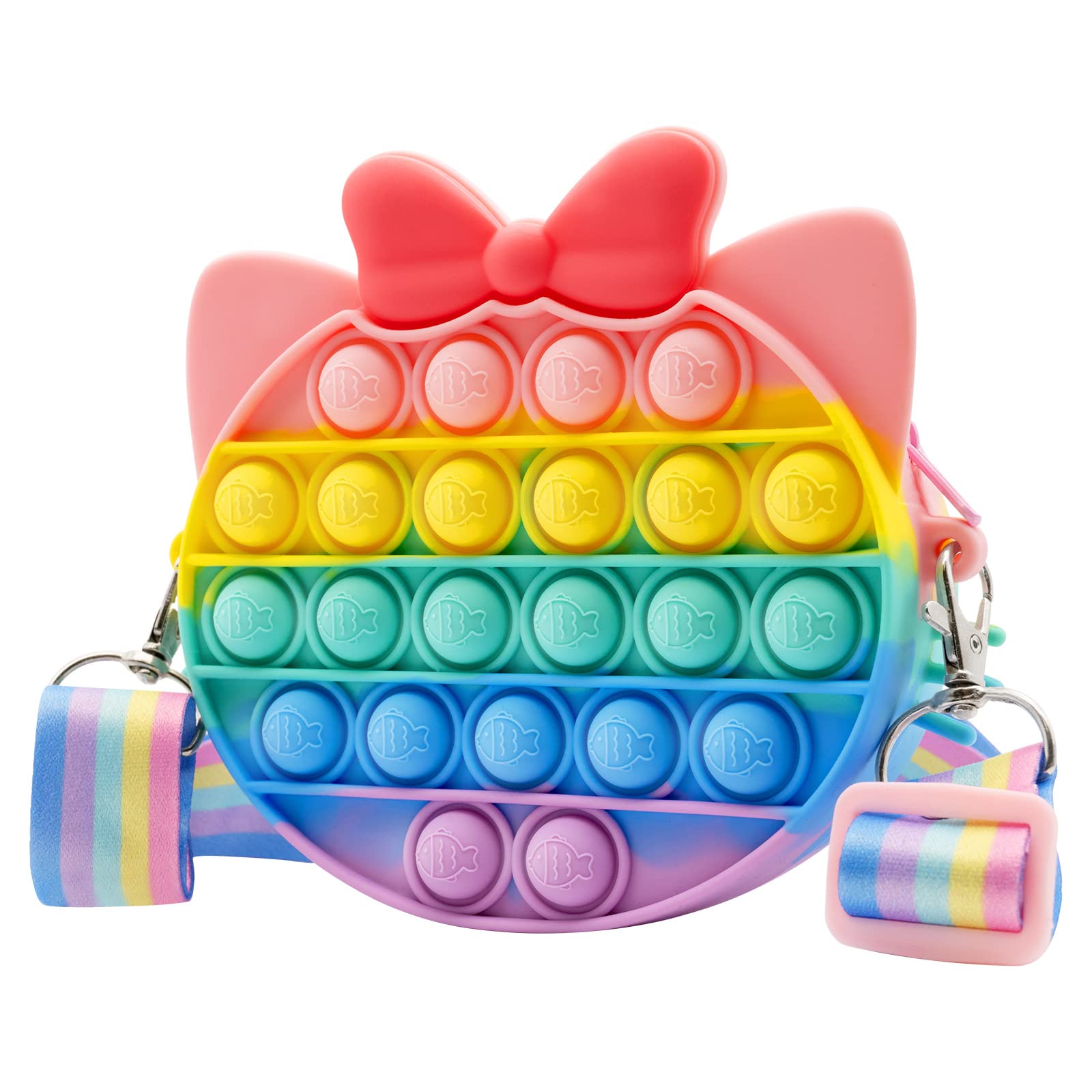 Buy Pop Push it Bag, Poppet Bag Fidget, 2 in 1 Popit Bag Fidget Toy