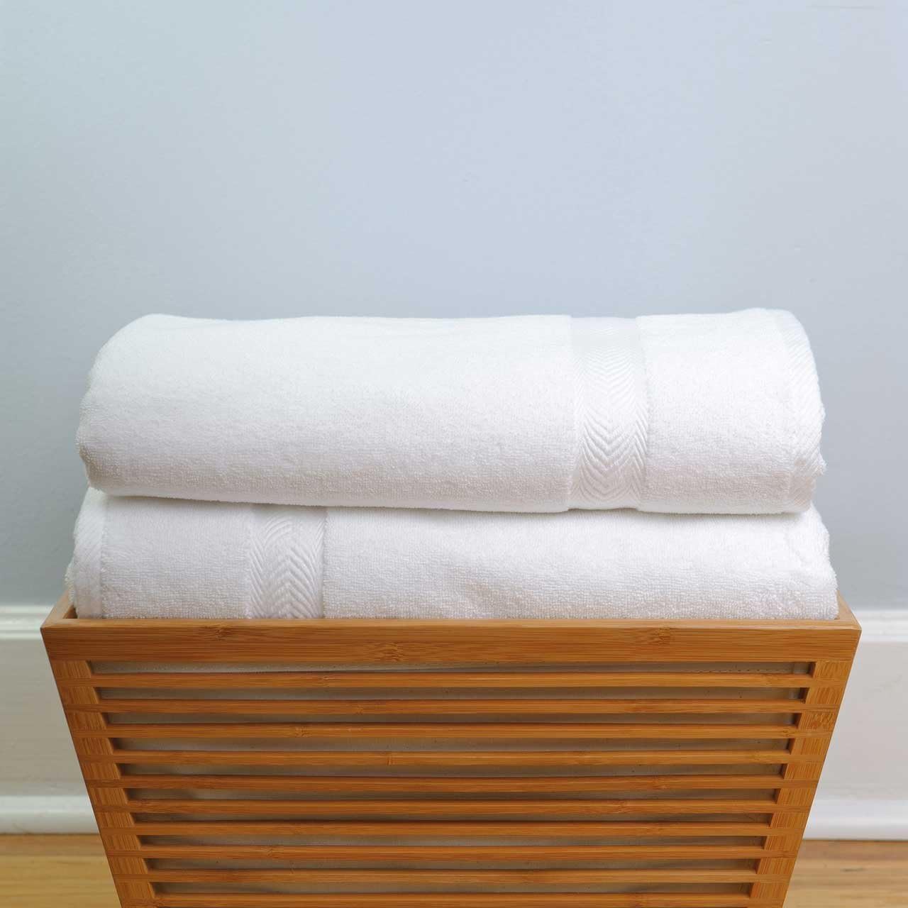 Certified 100% Organic Bath Sheets, 2-piece, White
