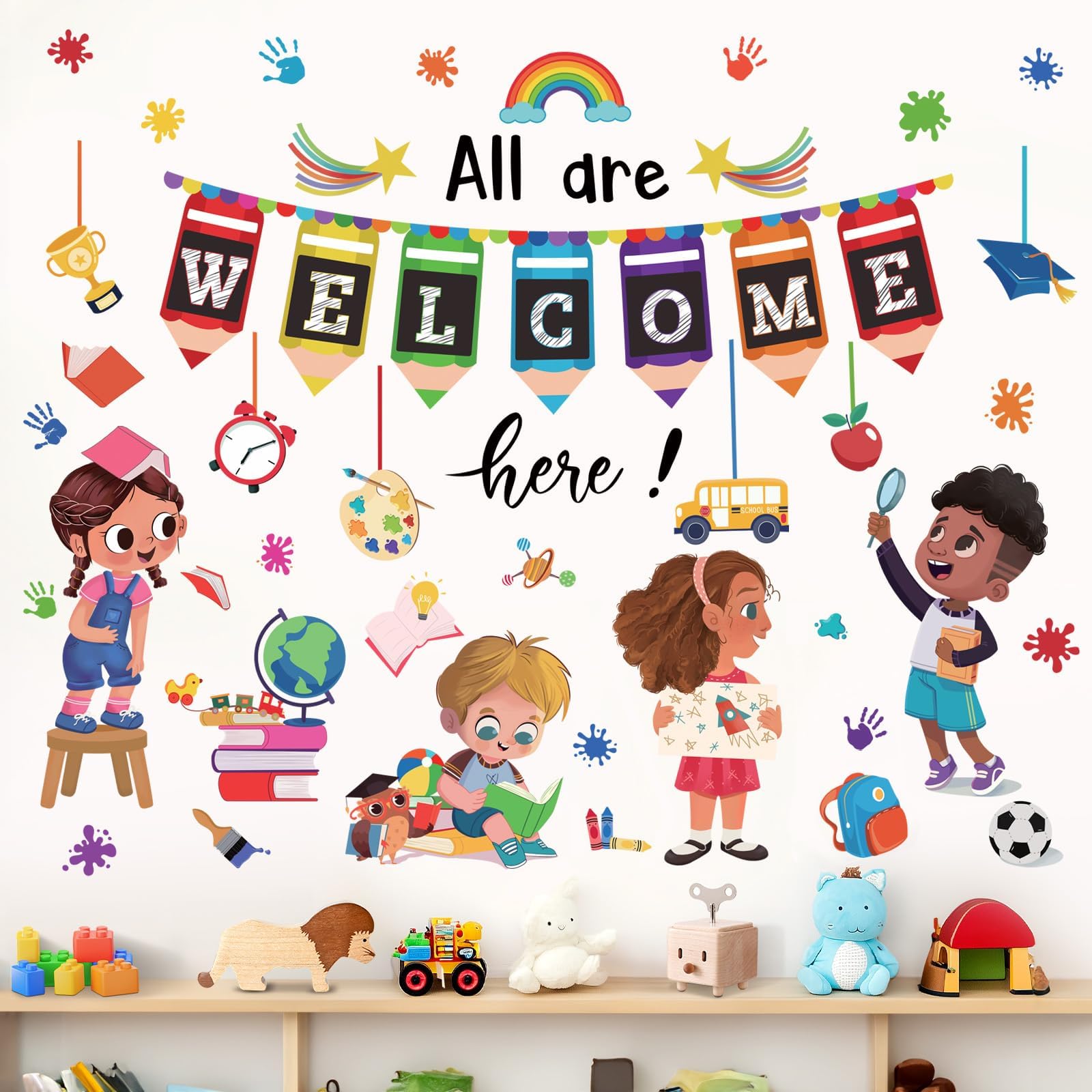 NXUEBDU Kids Room Wall Decals Daycare Classroom Wall Decor