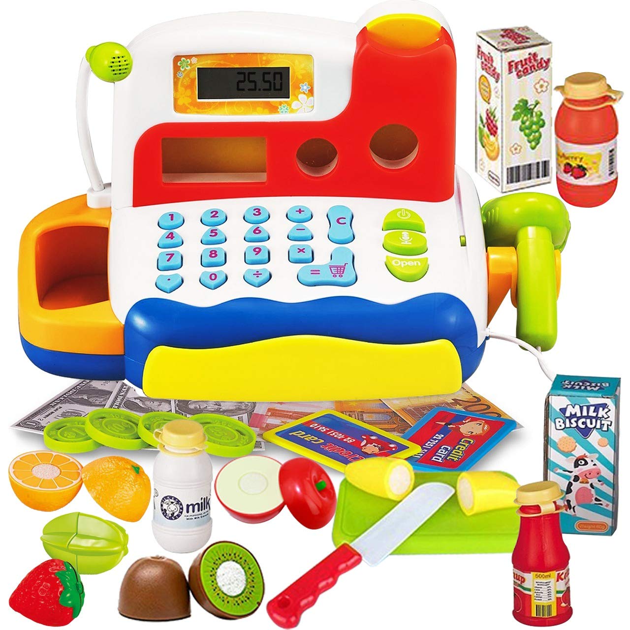 Buy FUNERICA Durable Cash Register Toy for Kids with Electronic