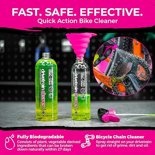 Miniatura 8 de Muc-Off Limpiador Bio Drivetrain  Limpiador de cadena de bicicleta biodegradable eficaz y desengrasante en aerosol  Adecuado para todo tipo de