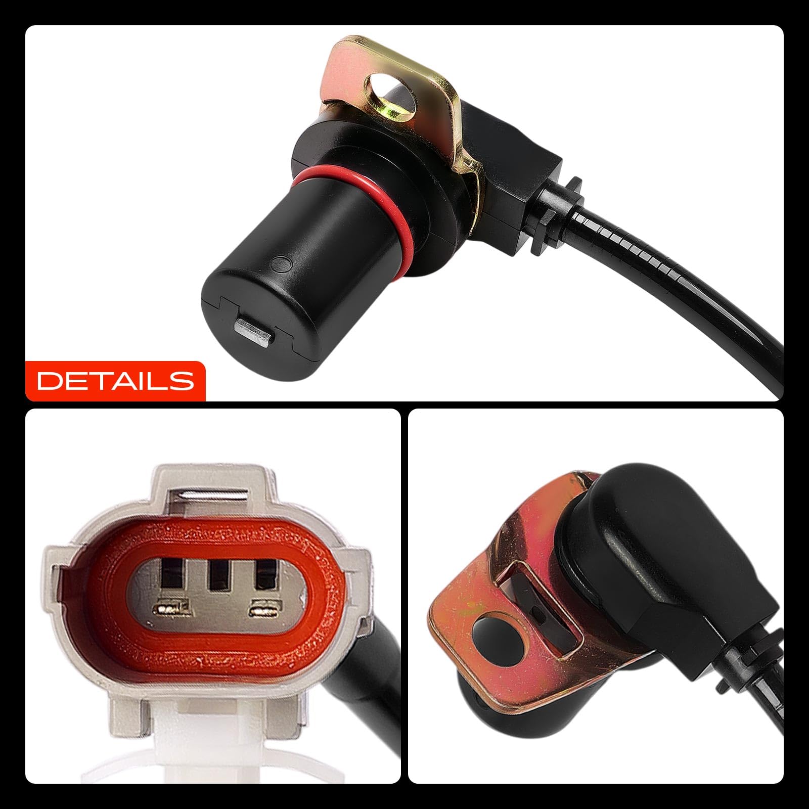 Frankberg Sensore Velocità Ruota ABS Sensore ABS 2-Poli Compatibile con Frontera B U99 Amigo SUV Frontera MK II (B) U99 Replace# 5S7623,0844554
