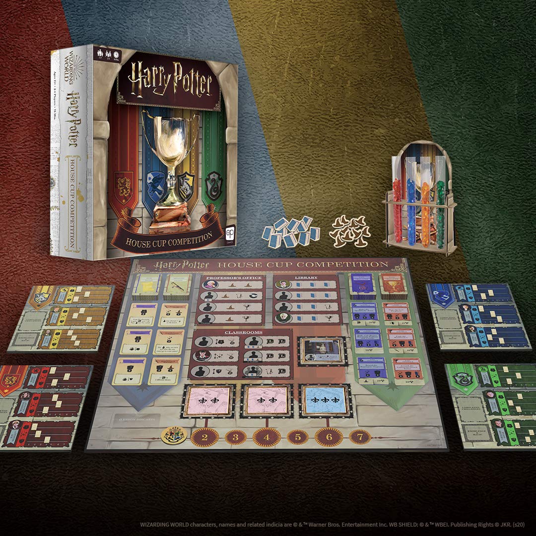 USA-OPOLY, Harry Potter: House Cup Competition, Board Game, 2 to 4 Players, Ages 11+, 75 Minute Playing Time
