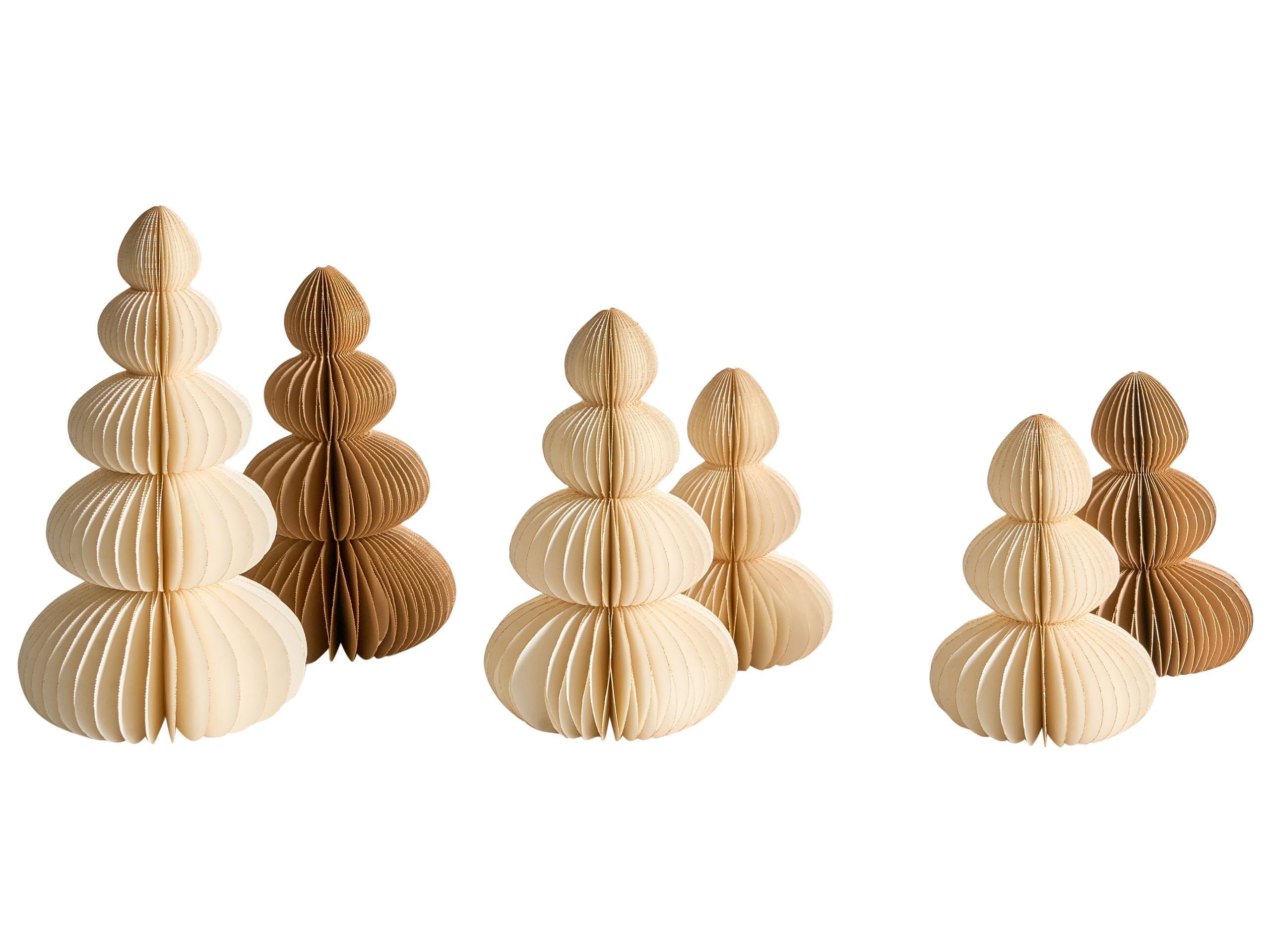 Sapin en papier alvéolé multicolore pour table de Noël chaleureuse