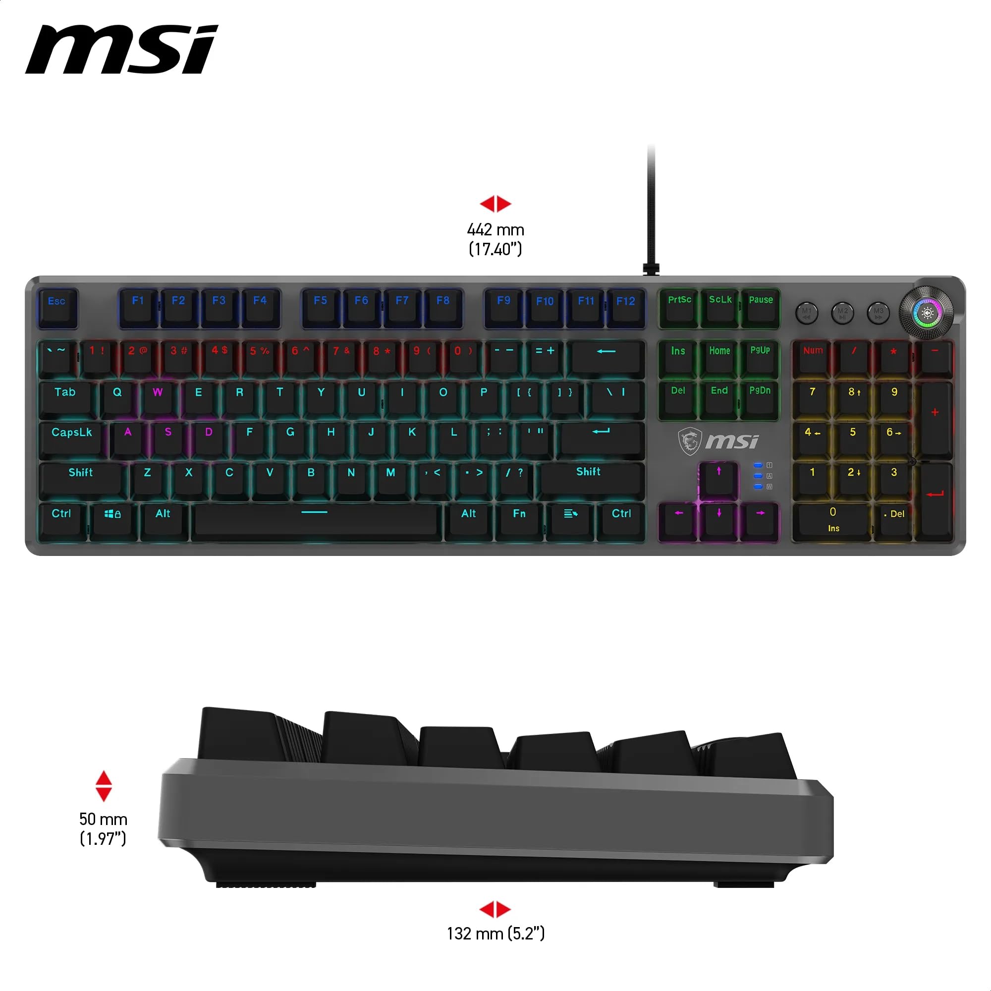 MSI Force GK310 Mechanical Gaming Keyboard FR