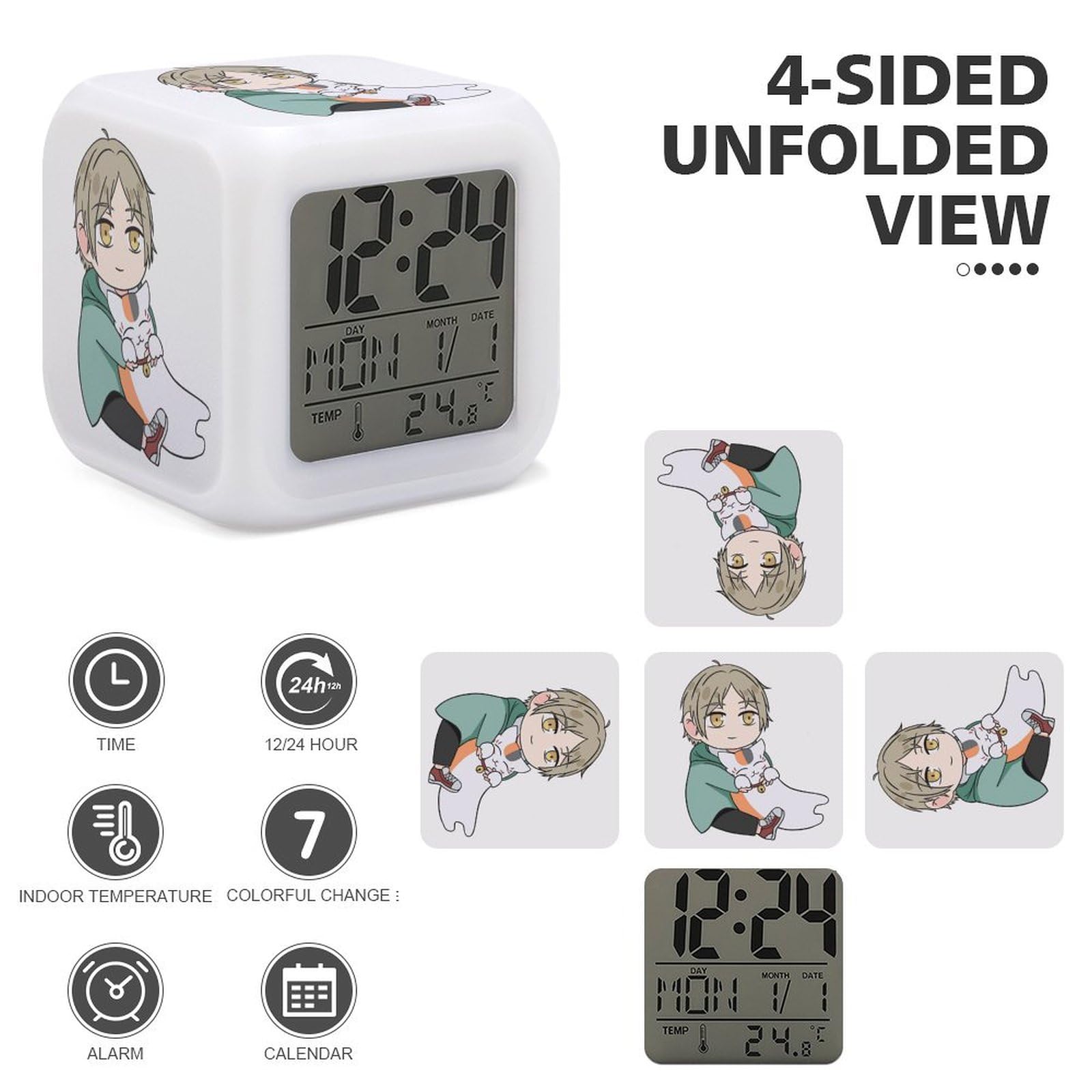 Amazon.co.jp: 夏目友人帳 ニャンコ先生 目覚まし時計 キャラクター