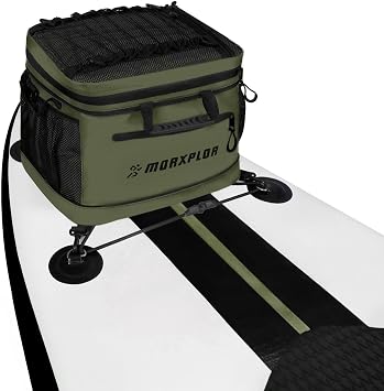 MORXPLOR Waterproof PVC Material Paddleboard Cooler Deck Bag,40 cans Sup Deck Cooler Bag,Cooler Bag for Paddleboard,Lunch Box Cooler Insulated Bag,Camping Cooler Bag,Kayak Cooler Bag