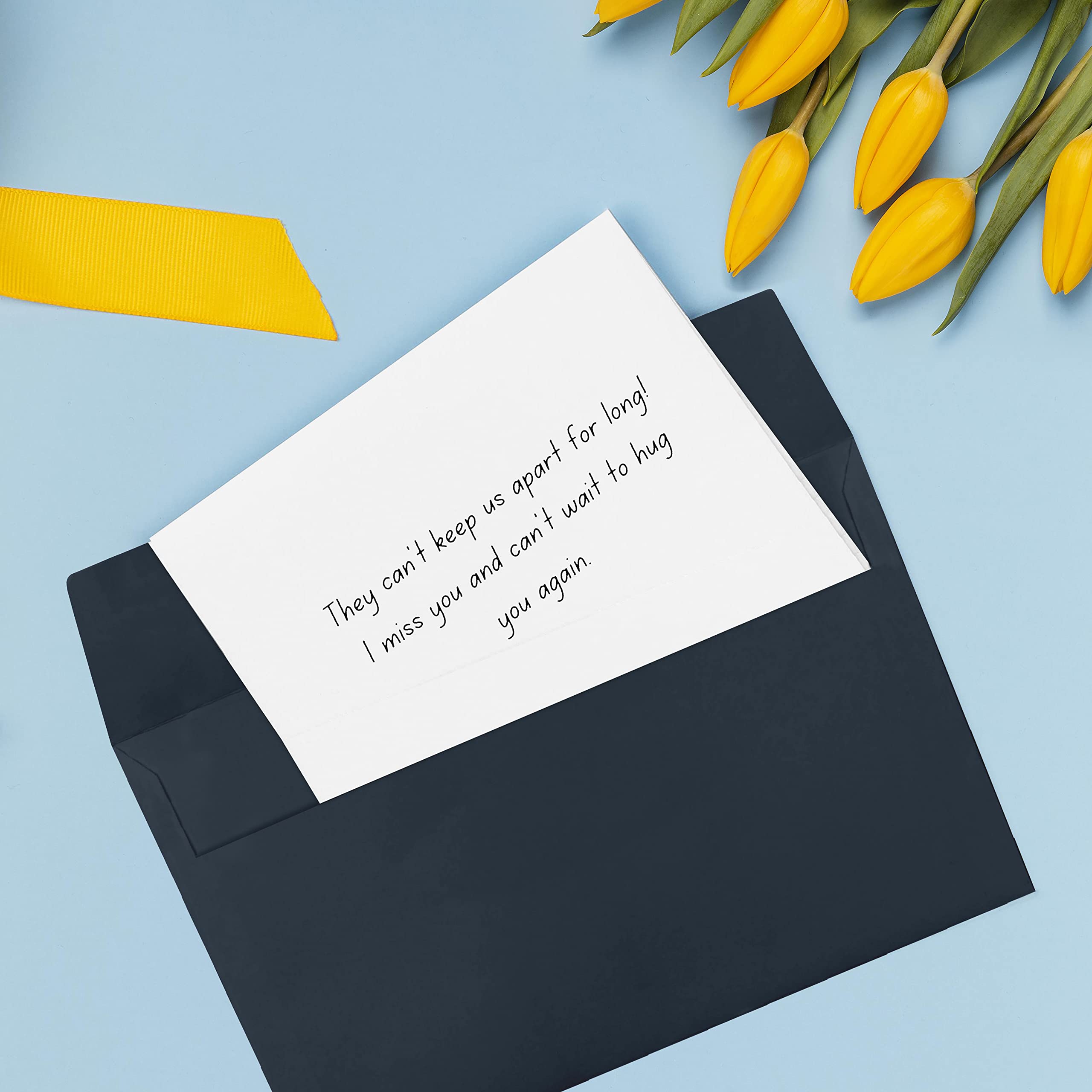 Darling Souvenir A1 Navy-Blue Invitation Envelopes (3 5/8 x 5 1/8) Straight-Flap 80 LBS Perfect for Invitations Greeting Cards - Image 3