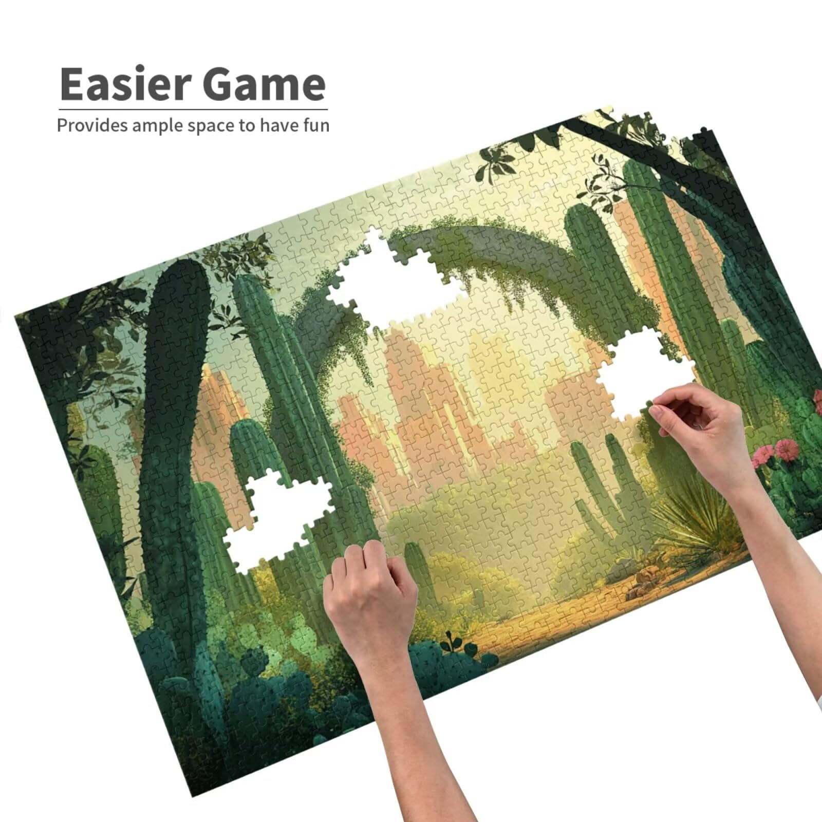 Puzzle leśne, 3000 elementów, puzzle, dla dorosłych, z pudełkiem na prezent, "zrób to sam", duże drewniane puzzle dla dorosłych, gra zręcznościowa dla całej rodziny, prezenty dla kobiet, 81 x 122 cm