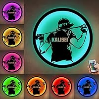 Vista 84 de Custom Golf Player Hanging LED Night Light Personalized Golf Name Neon Sign Golf Player Themed Gift Golf Swing Metal Sign Golf Player Wall Art