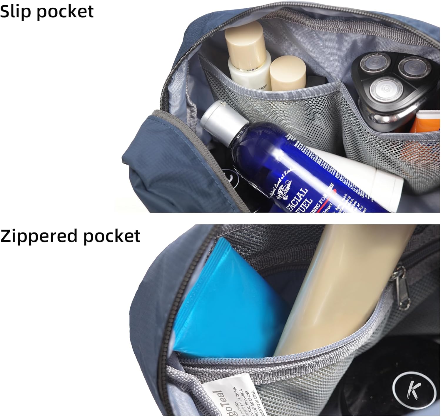 Travel Toiletry Bag 8L, Large Packing Cube with Waterproof TPU Wet/Dry Compartment - Image 6