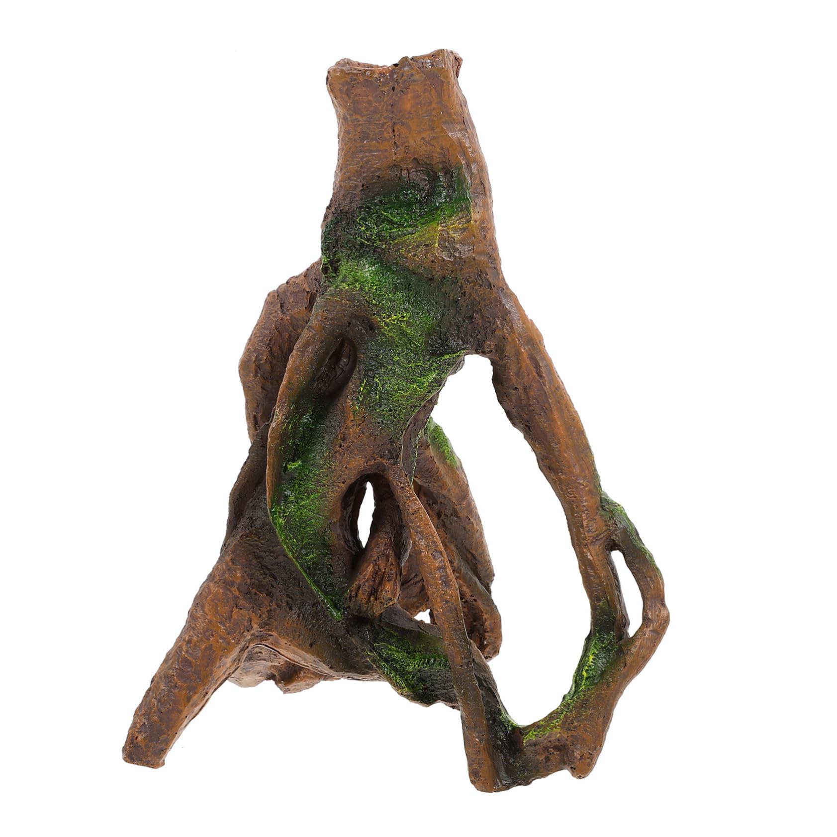 VICASKY 1 Pièce Décoration Aquarium Résine Imitation Tronc Arbre Ornement Naturel pour Aquarium Accessoire pour Eau Douce et Décoration Réaliste Poisson Couleur Aléatoire