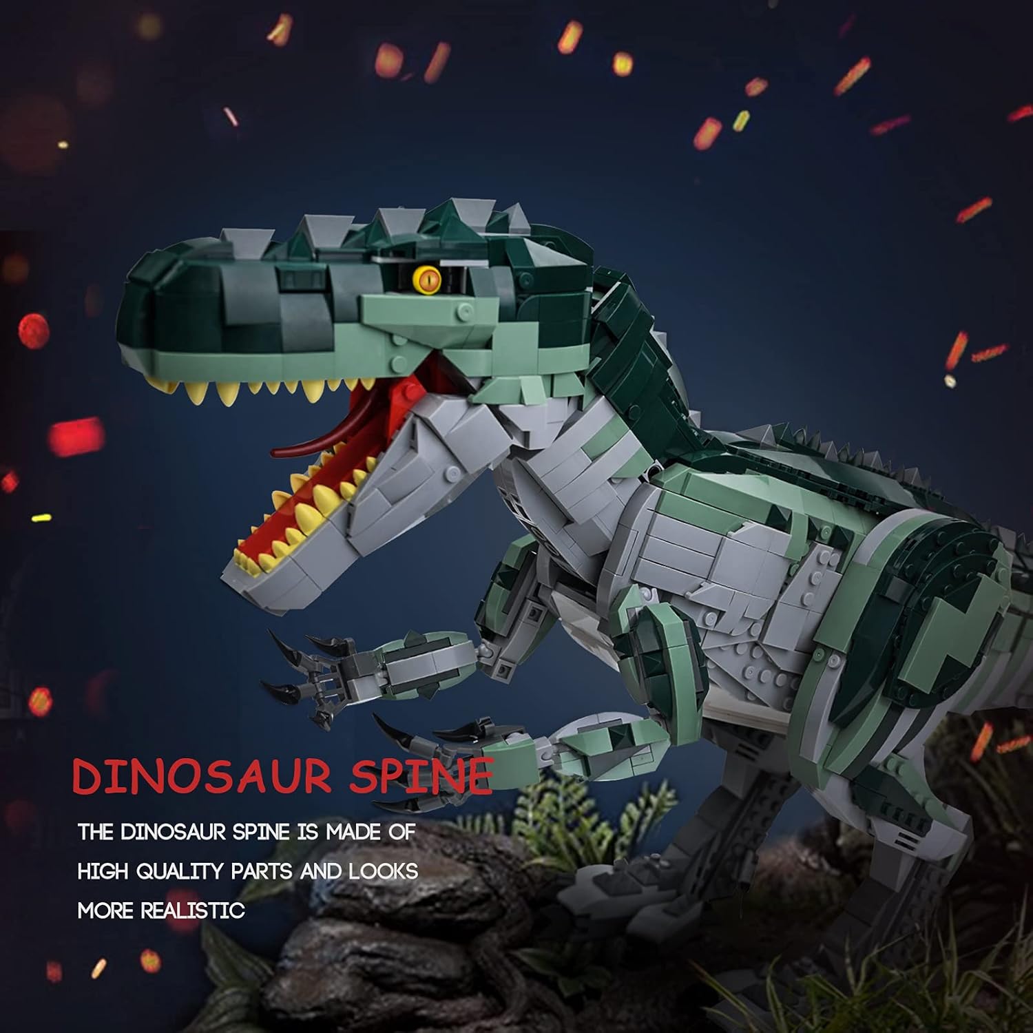 Exclusive Special Nifeliz Dinosaur Indominus REX II Model Building Block Kit – Construction Set to Build, Assembly Toy for Teens and Adults, Creative Gift for Dinosaurs Model Fans. New 2021 (2170 PCS) Black Friday - 70% OFF Nifeliz Dinosaur Indominus REX II Model Building Block Kit – Construction Set to Build, Assembly Toy for Teens and Adults, Creative Gift for Dinosaurs Model Fans. New 2021 (2170 PCS)