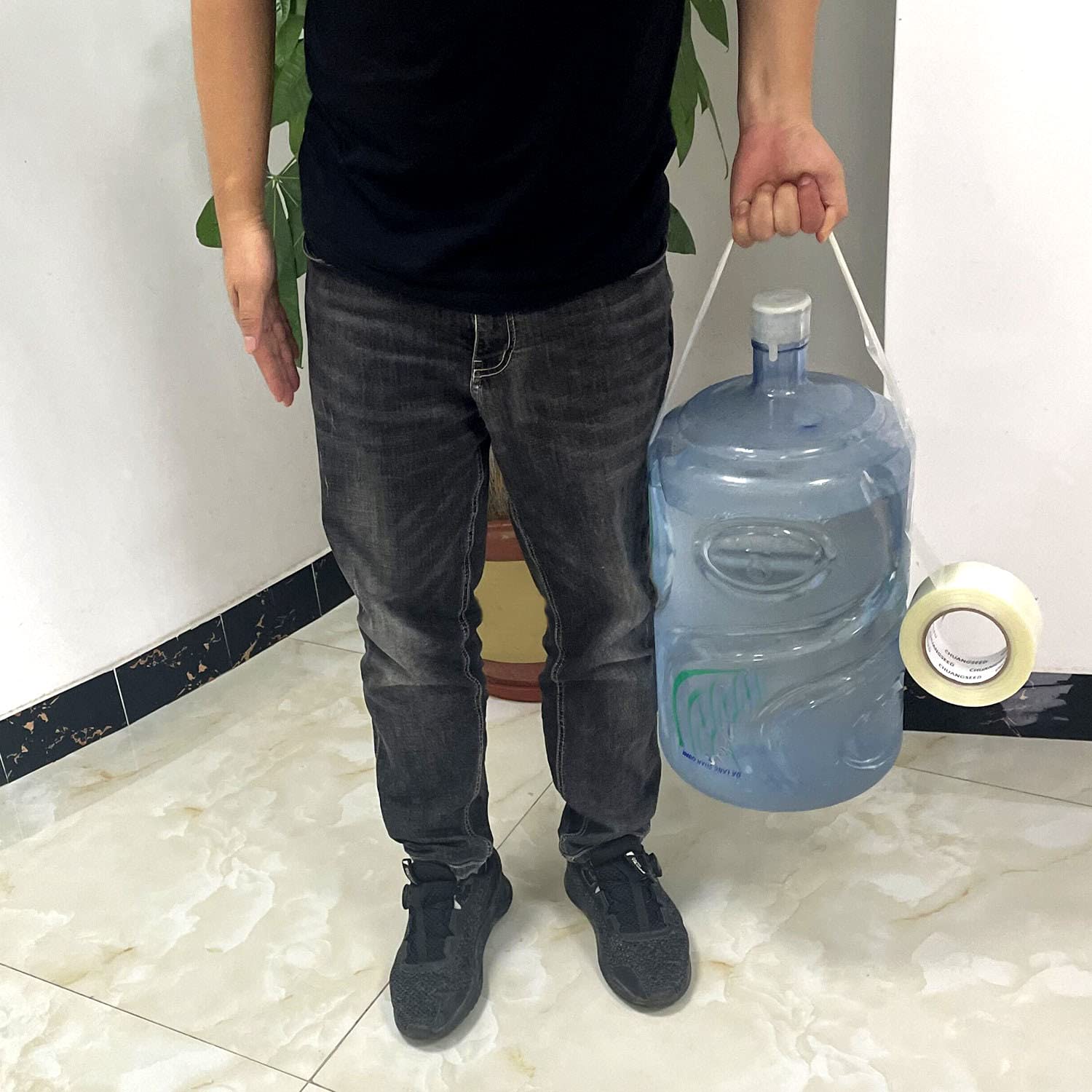 CHUANGSEED 6-Pack Mono Filament Strapping Tape 6.2mil x 2Inch x 60yds Commodity Grade Heavy Duty Transparent Reinforced Fiberglass Tape