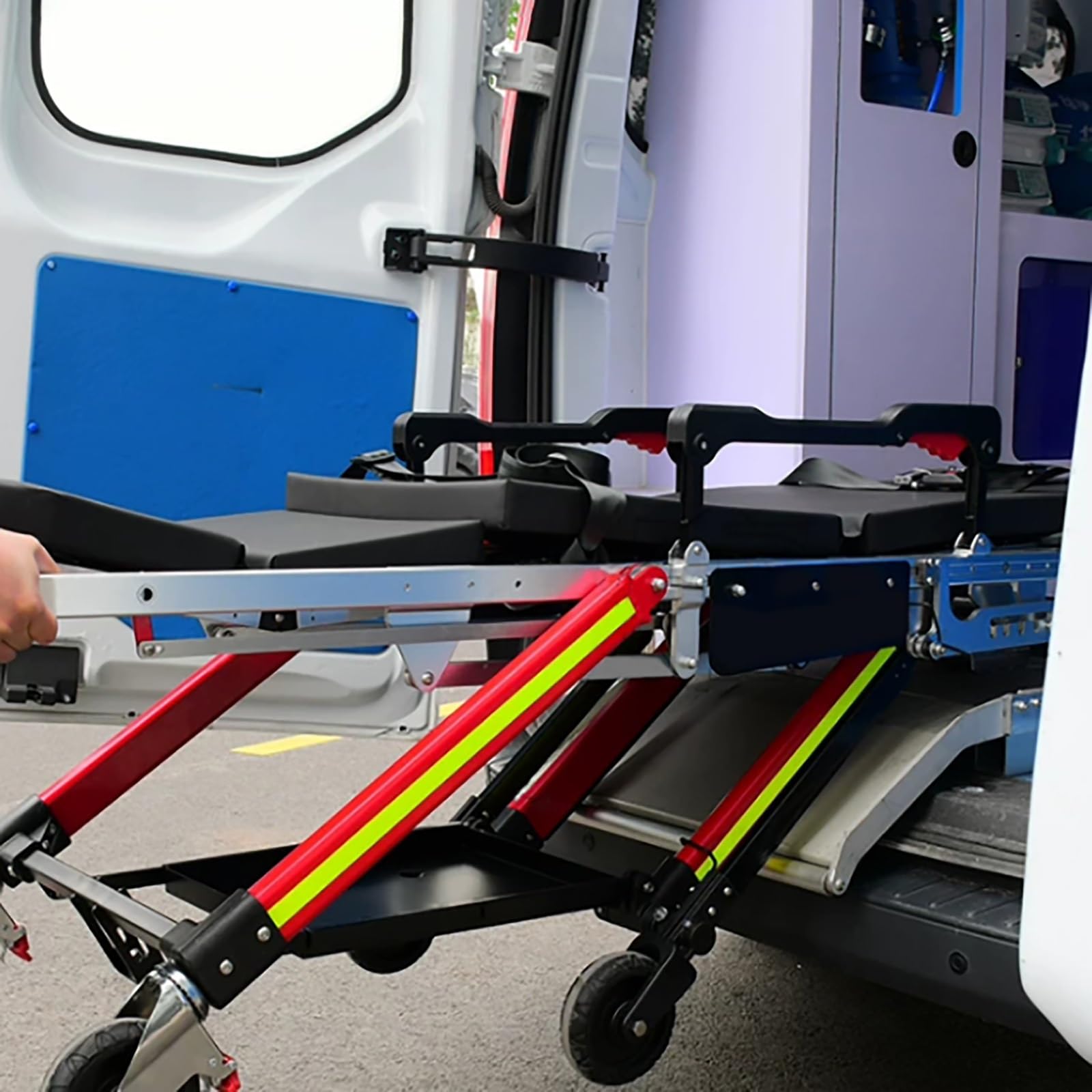 Camilla de ambulancia plegable, camilla de rescate de emergencia para transferencia de pacientes, evacuación y respuesta a desastres