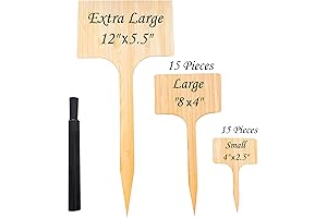 30 Garden Markers Plant Labels Larger for Easy Plant Identification 2 Sizes