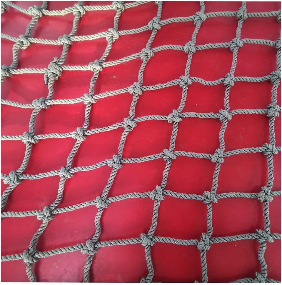 Climbing Net Nylon Kids Endurance Climb Cargo for Kids Adult Rock Playground Tree Outdoor Nets Children Outdoor(10mm-10cm,1X2m/3.3X6.6ft)