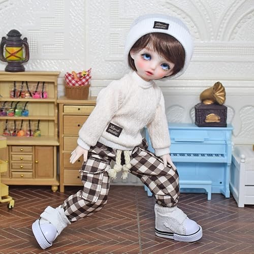 Miniatura 2 de Muñecas BJD articuladas de bola de 16, lindas niñasniños de moda, juguetes de bricolaje, conjunto completo con ropa, vestidos, zapatos, peluca,