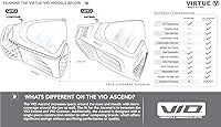 Vista 4 de Virtue VIO Ascend térmico Paintball anteojos con lente de doble panel