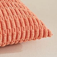 Vista 4 de Fancy Homi - Paquete de 4 fundas de almohada decorativas boho coral de 20 x 20 pulgadas para sala de estar, sofá, cama, decoración rústica moderna