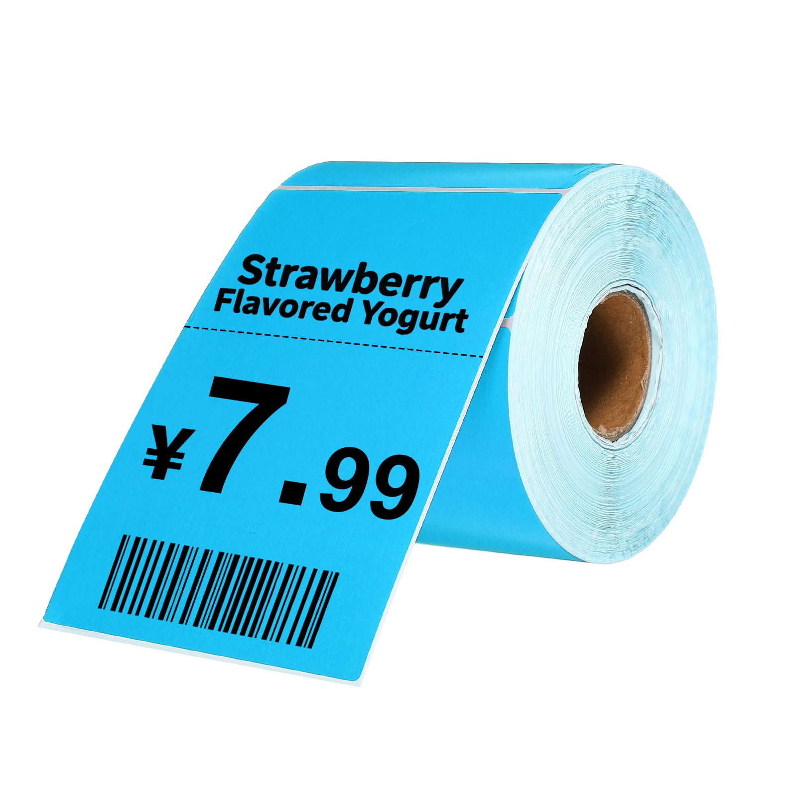 PATIKIL 500 Etichette Termiche, 3.94x5.91 Pollici Etichette Adesive Termiche Per Stampante Etichette Adesive Carta Rotolo Piccolo Per Stampante Etichetta Di trasporto, Blu