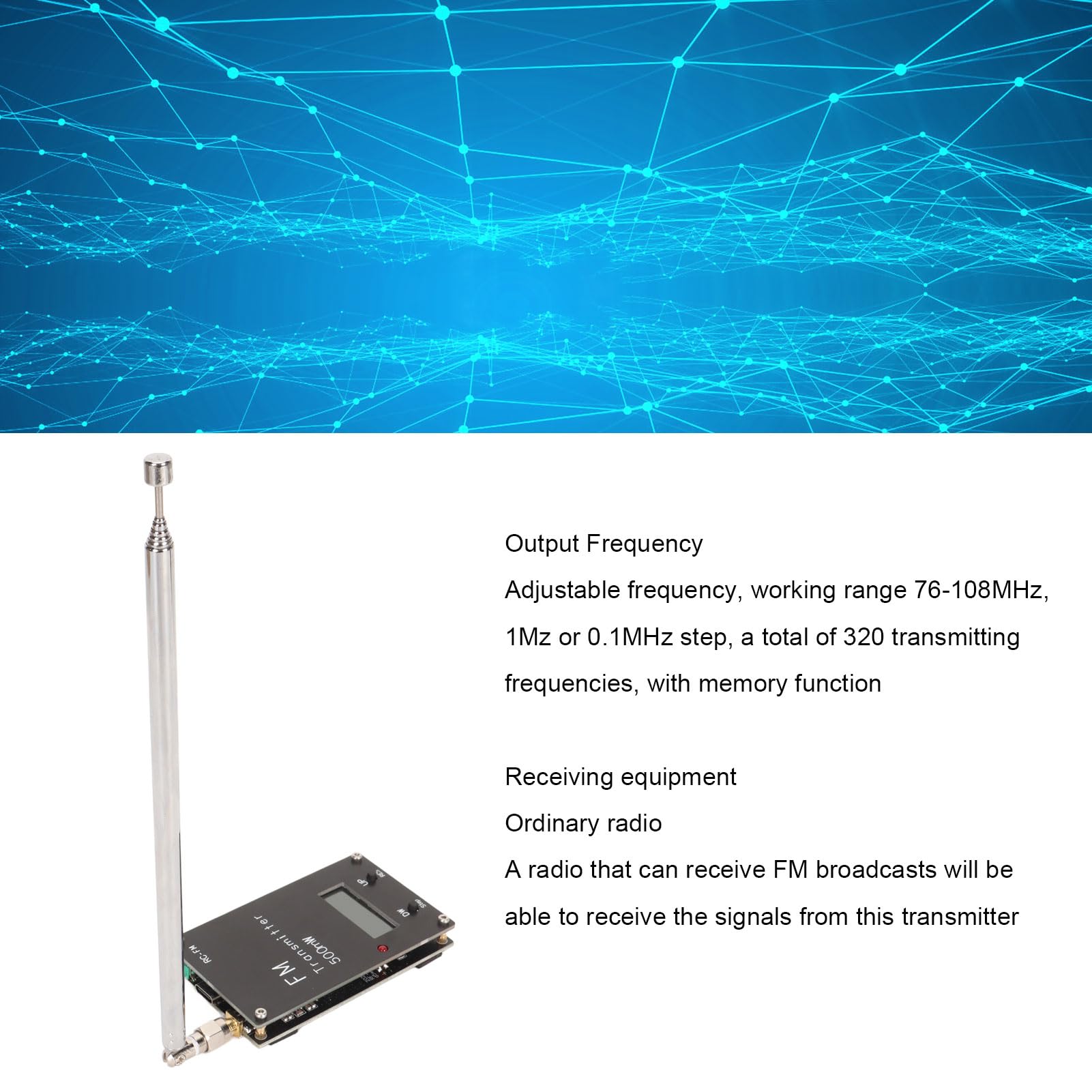 ALLZZY 76-108 MHz FM Radio Stereo Kit Fai da Te Wireless FM Radio Trasmettitore E Modulo Ricevitore Modulazione di Frequenza Pratica di Saldatura (Color : Transmitter-Receiver ALLZZY 76-108 MHz FM Radio Stereo Kit Fai da Te Wireless FM Radio Trasmettitore E Modulo Ricevitore Modulazione di Frequenza Pratica di Saldatura (Color : Transmitter-Receiver