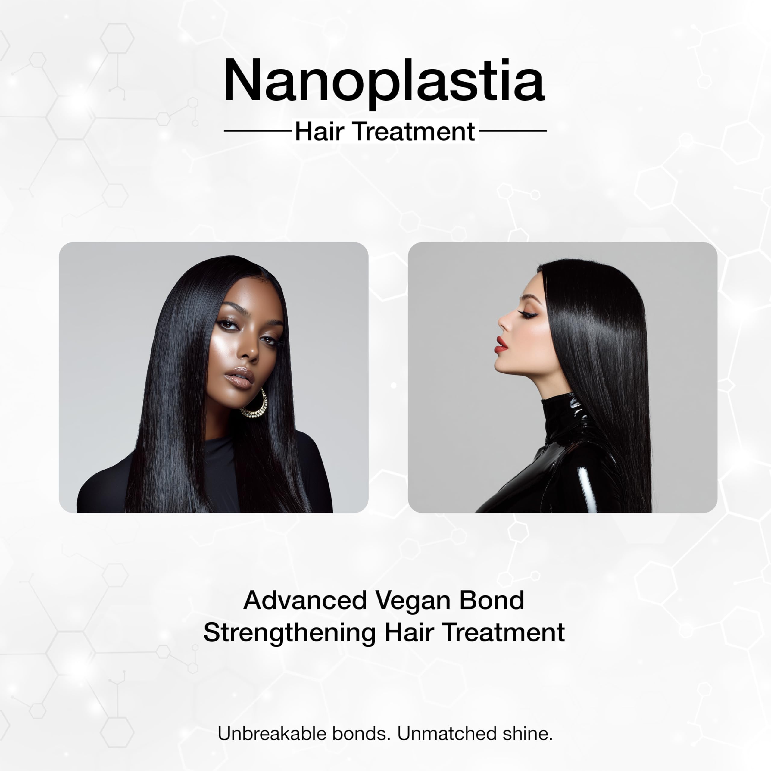 Nanoplastia Trattamento Lisciante alla Cheratina Brasiliana - Kit Professionale Capelli Senza Formaldeide - Ricostruzione Capelli Danneggiati, Anti-Crespo, Protezione Termica